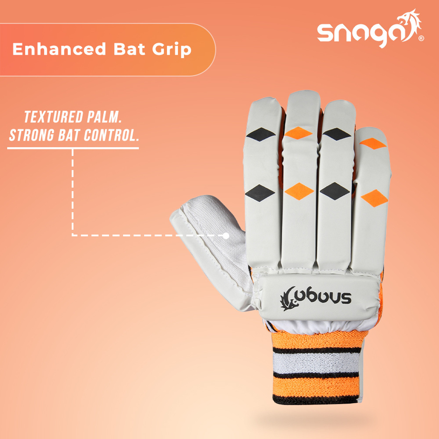 Image of Snaga School Cricket Batting Gloves for beginners and budding cricketers(14 and above) Batting Gloves