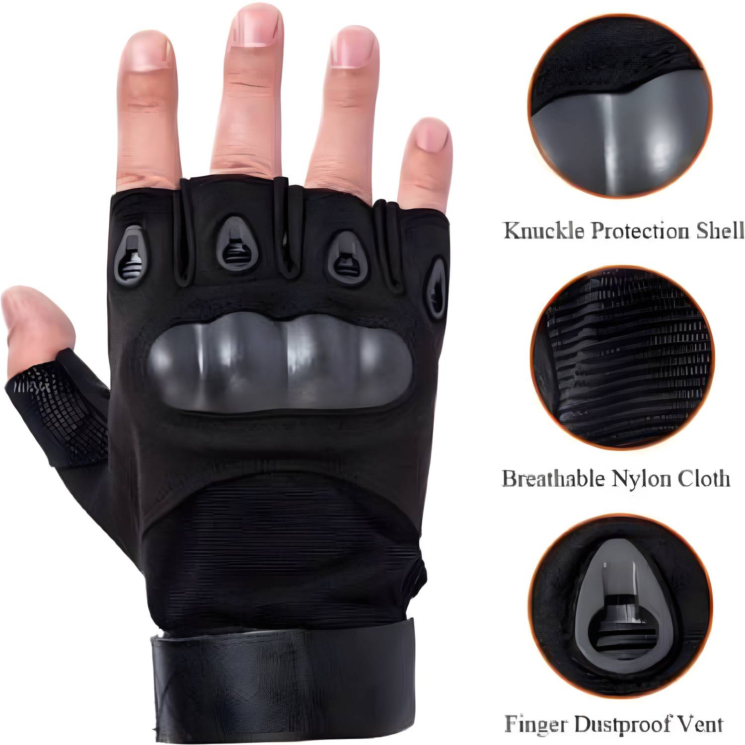 PSF Half Finger Tactical Gloves - Image 2