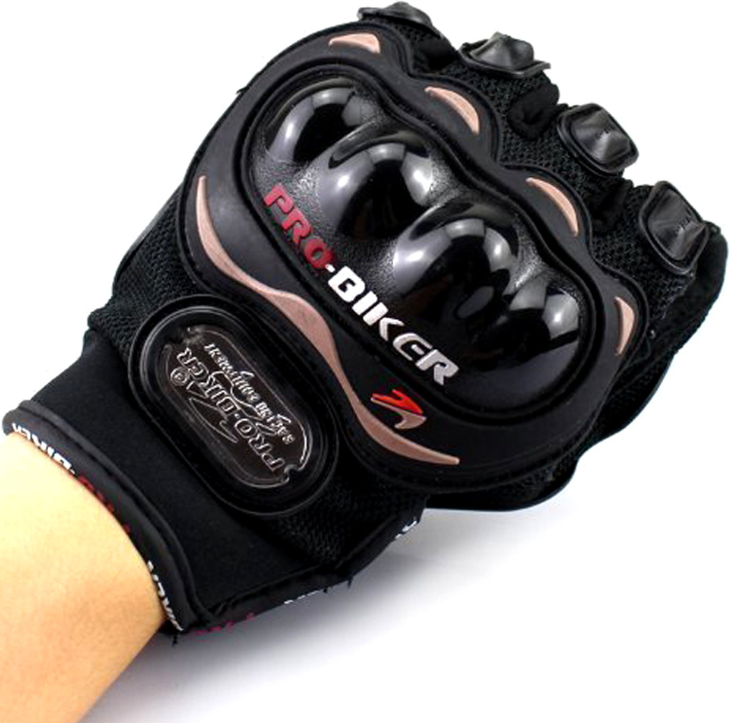 Image of Probiker Full Finger Gloves For Riders,Bikers Black-N7452K42 Riding Gloves