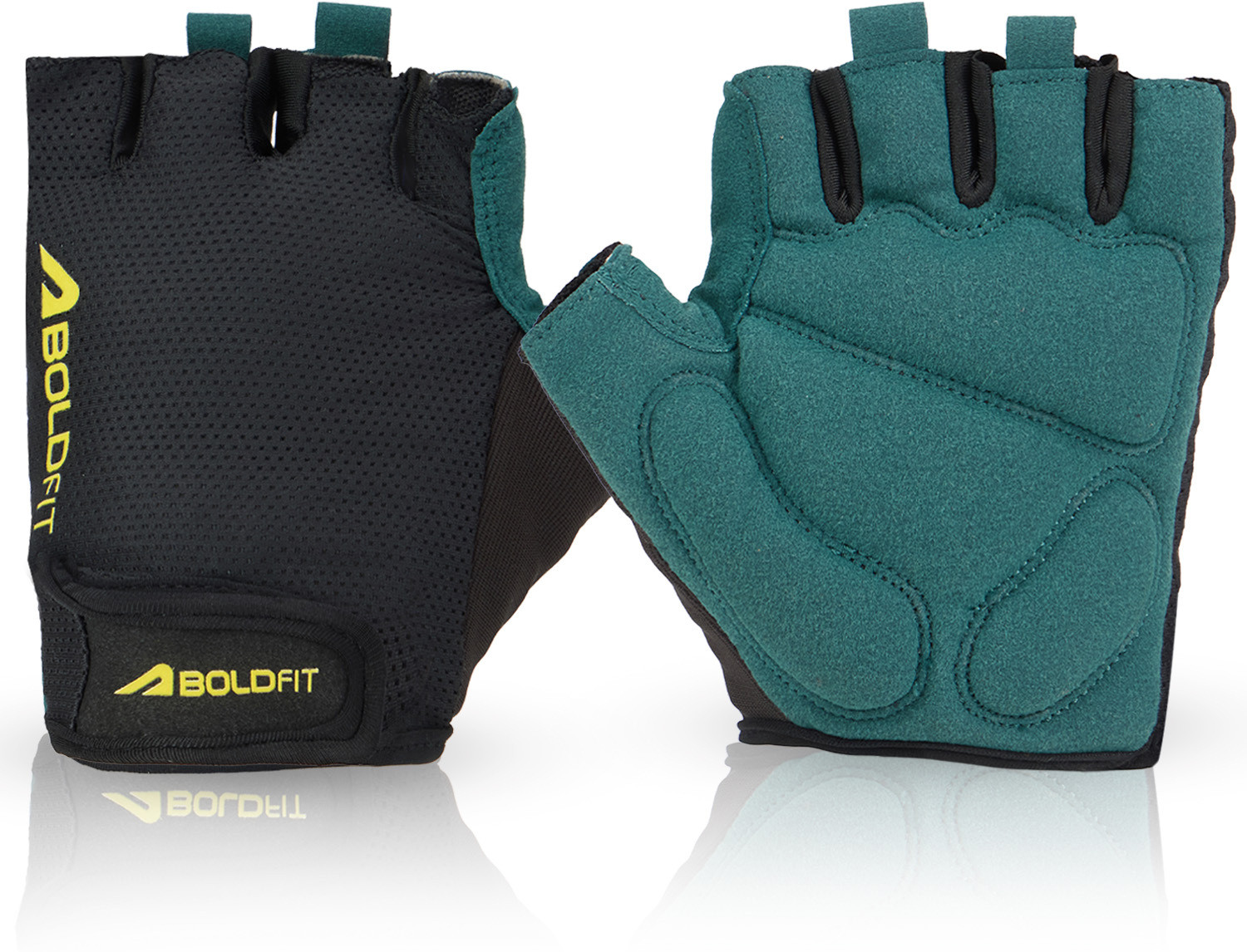 Image of BOLDFIT Aero Grip Suede Leather Hand Gym Gloves for men, women Gym & Fitness Gloves