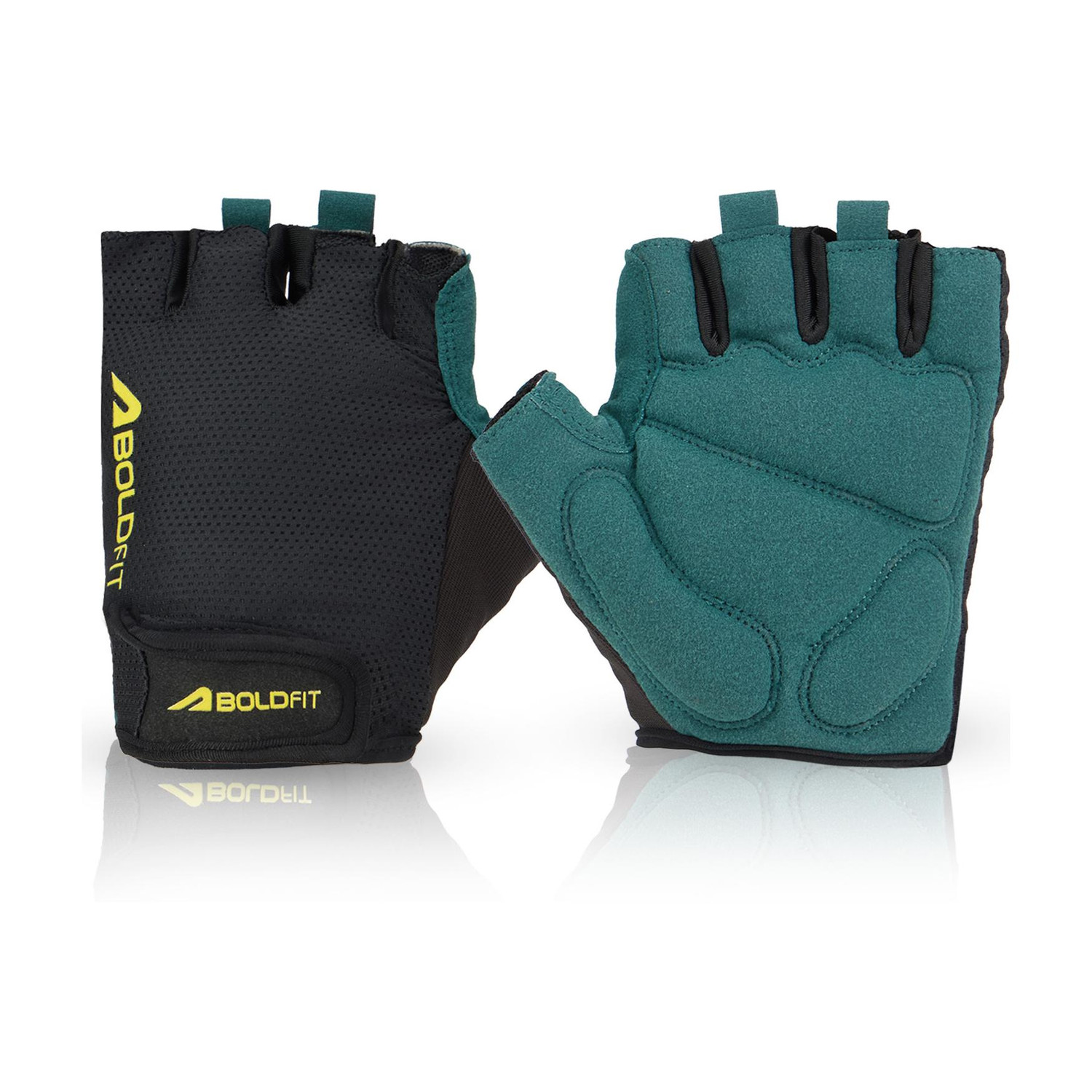 Image of BOLDFIT Aero Grip Suede Leather Hand Gym Gloves for men, women Gym & Fitness Gloves