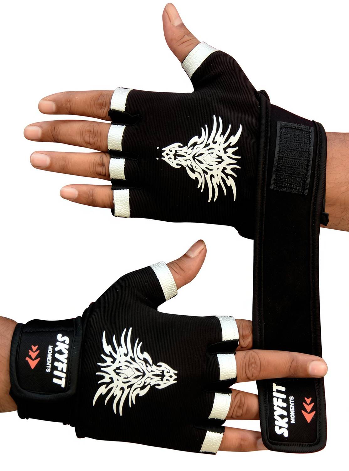 LITE FEEL Black Sports Gloves - Image 2