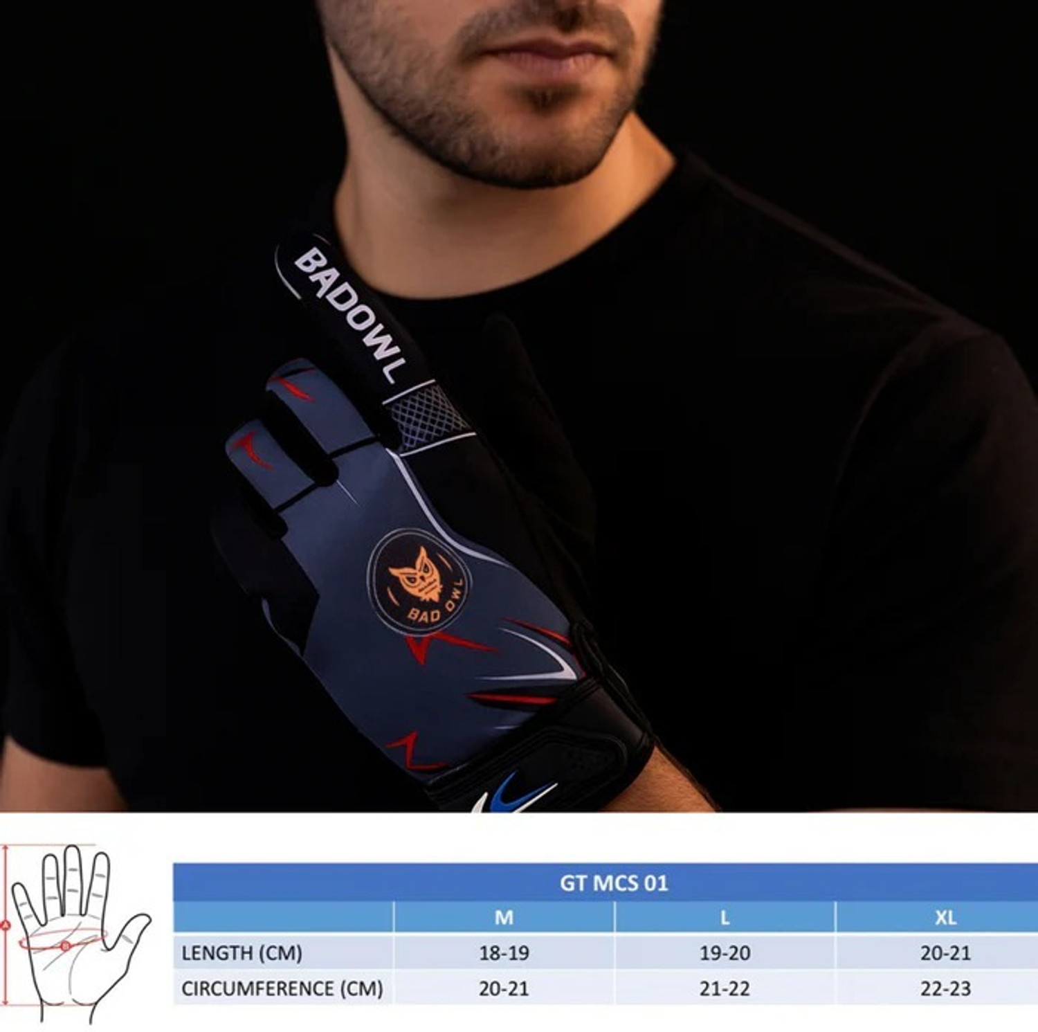 Image of BAD OWL Motoflex Full Finger Bike Riding Gloves Touchscreen Non-Slip Grip Men Riding Gloves