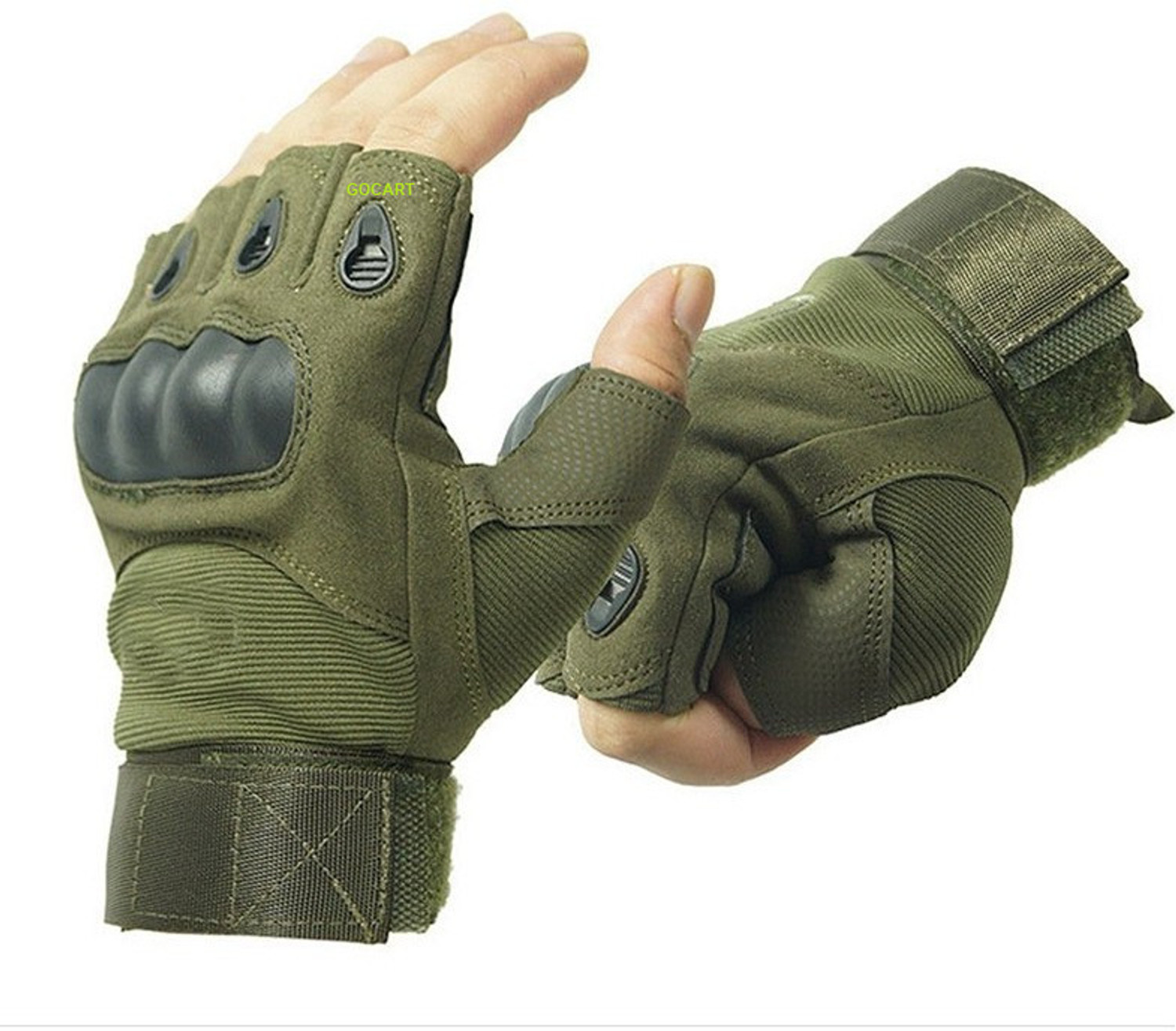 Image of GOCART Tactical Gloves Military Army Shooting Gym & Fitness Gloves (Green)