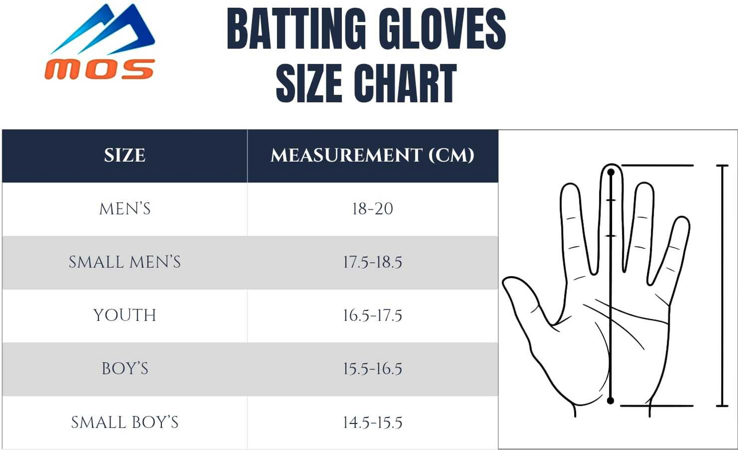 Image of mos Cricket Batting Gloves
