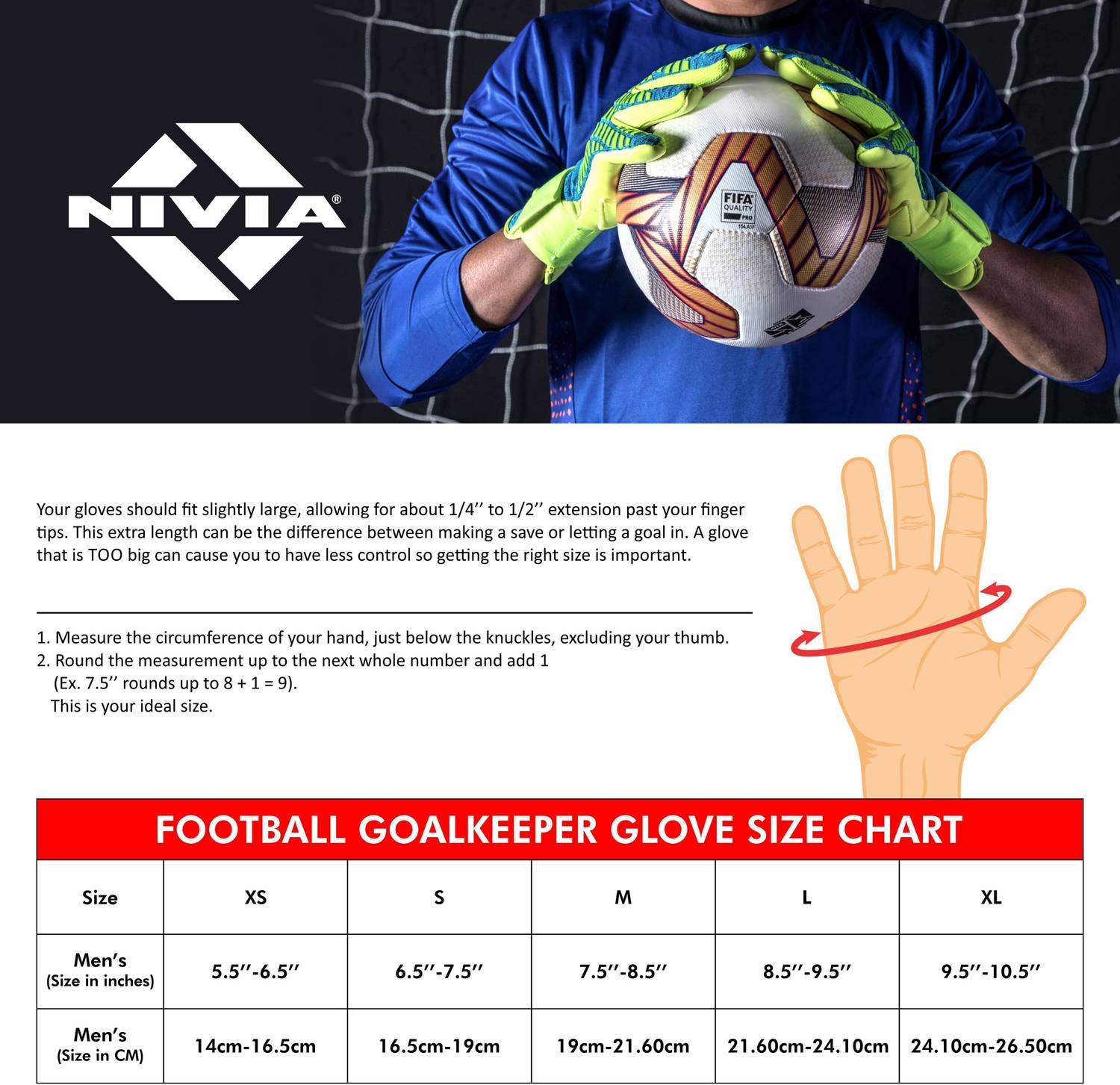 NIVIA Raptor Torrido Goalkeeping Gloves Black - Image 5