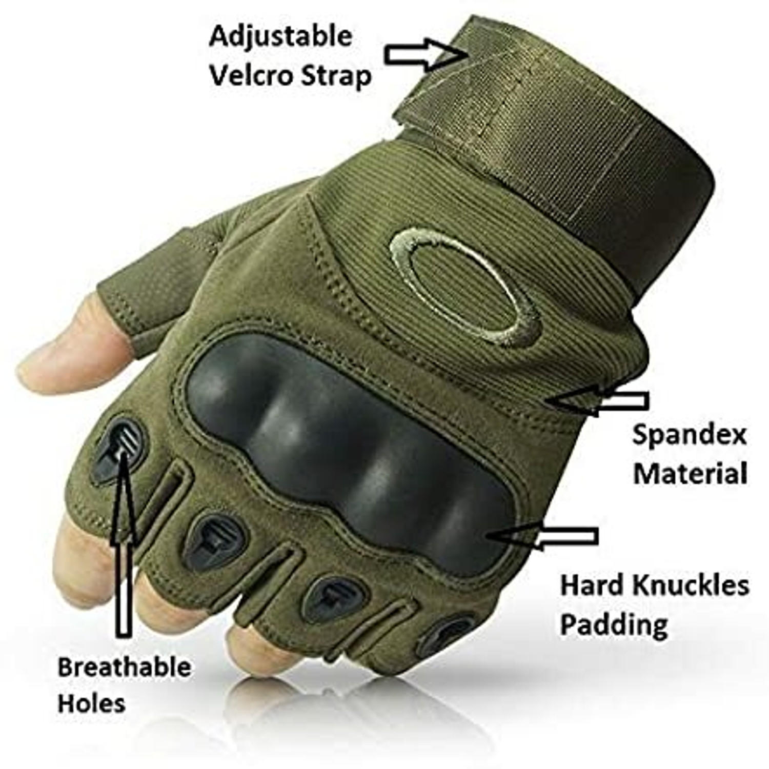 Image of Mikki Tikki Half Finger Anti-Slip Gloves for Men & Women Riding Gloves Riding Gloves