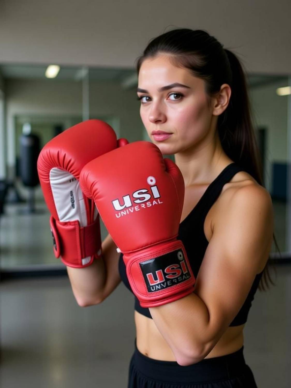 usi 609MPU Lite Contest Gloves Medium Red - Image 2