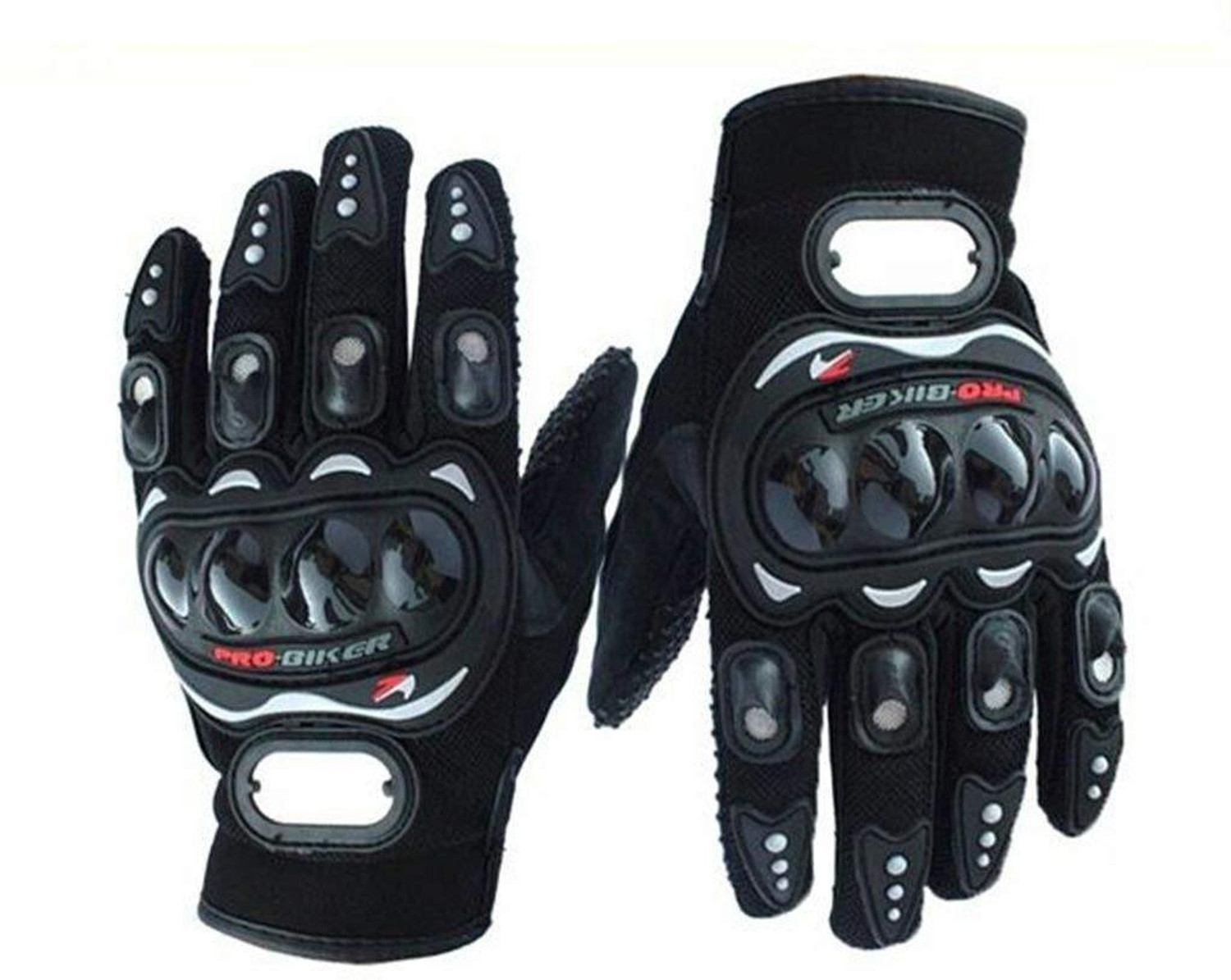 Image of Probiker Full Finger Gloves For Riders,Bikers Black-N7452K42 Riding Gloves