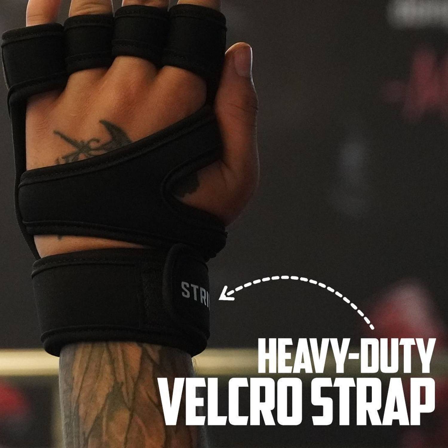 Strivex Mens Gym Gloves with Wrist Support - Image 3