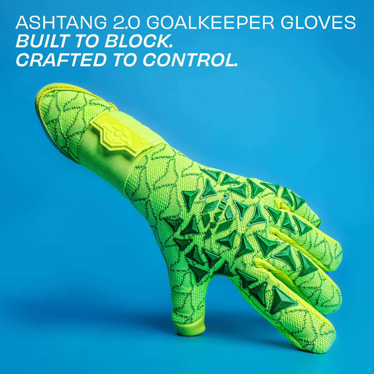 NIVIA Goalkeeping Gloves Blue - Image 2