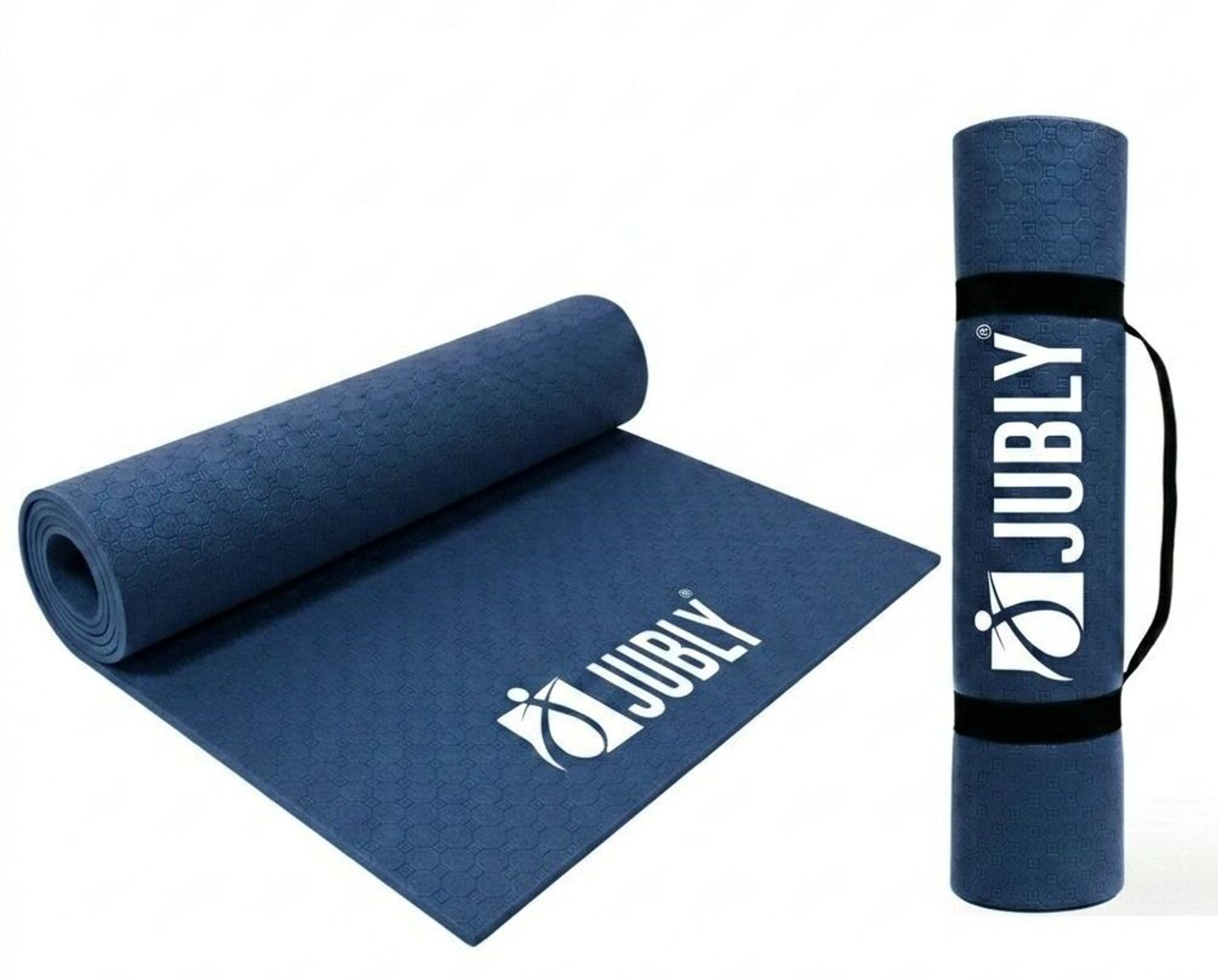 Image of Jubly Premium Eva foam Yoga Mat| Anti-Slip Texture Blue 8 mm mm Yoga Mat