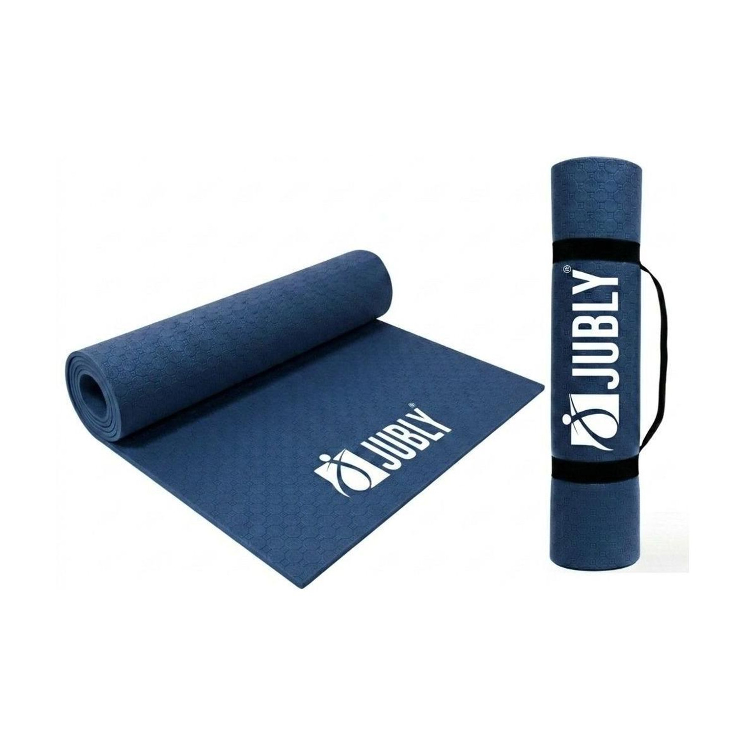 Image of Jubly Premium Eva foam Yoga Mat| Anti-Slip Texture Blue 6 mm Yoga Mat