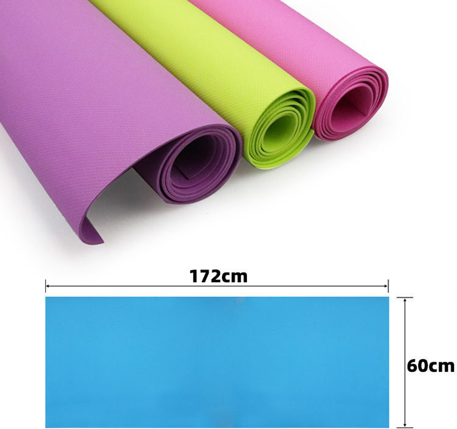 Image of SMTR 4mm Soft Premium EVA, Anti Skid, Home Exercise, Gym workout, for Man /Women Blue 4 mm Yoga Mat
