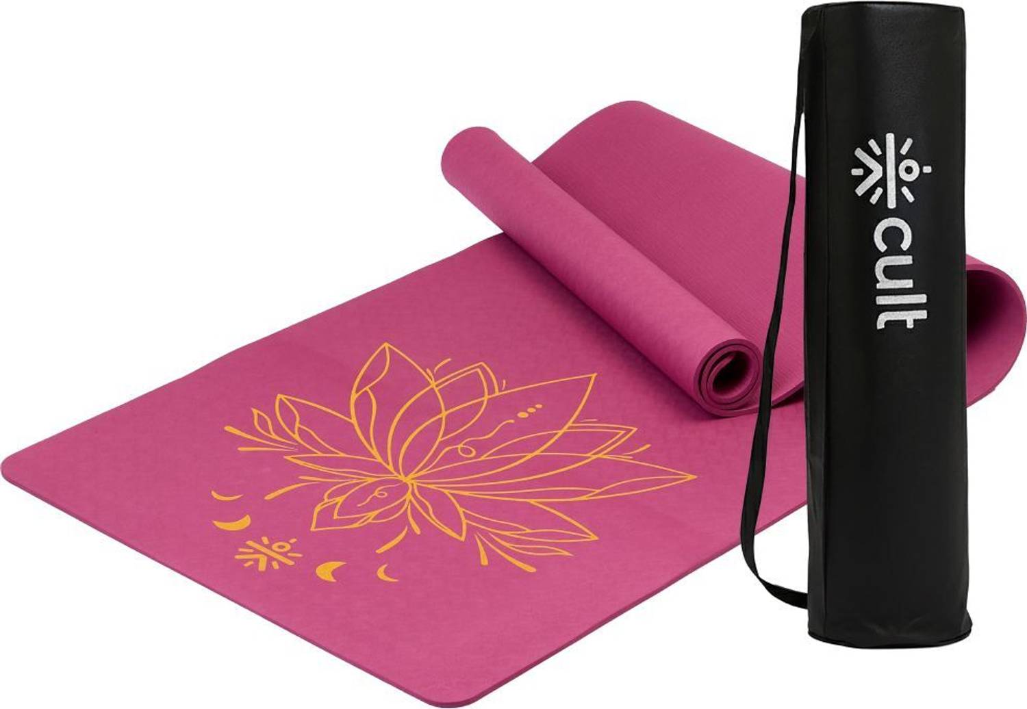 Cult 6mm Dual Color Wine/Black Yoga Mat - Image 1
