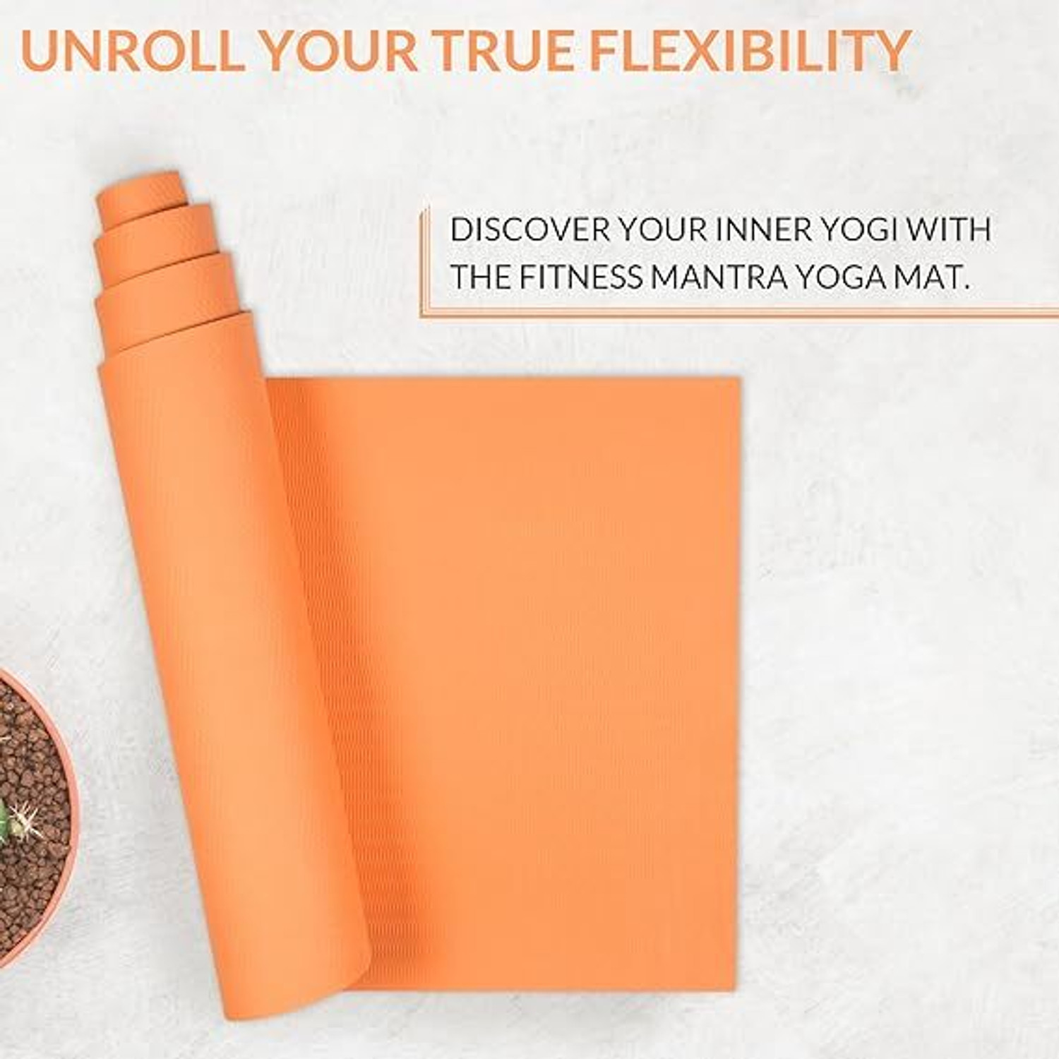 Image of laxmi traders yoga mat for men Exercise mat for home workout yoga mat 4mm Orange Orange 4 mm Yoga Mat