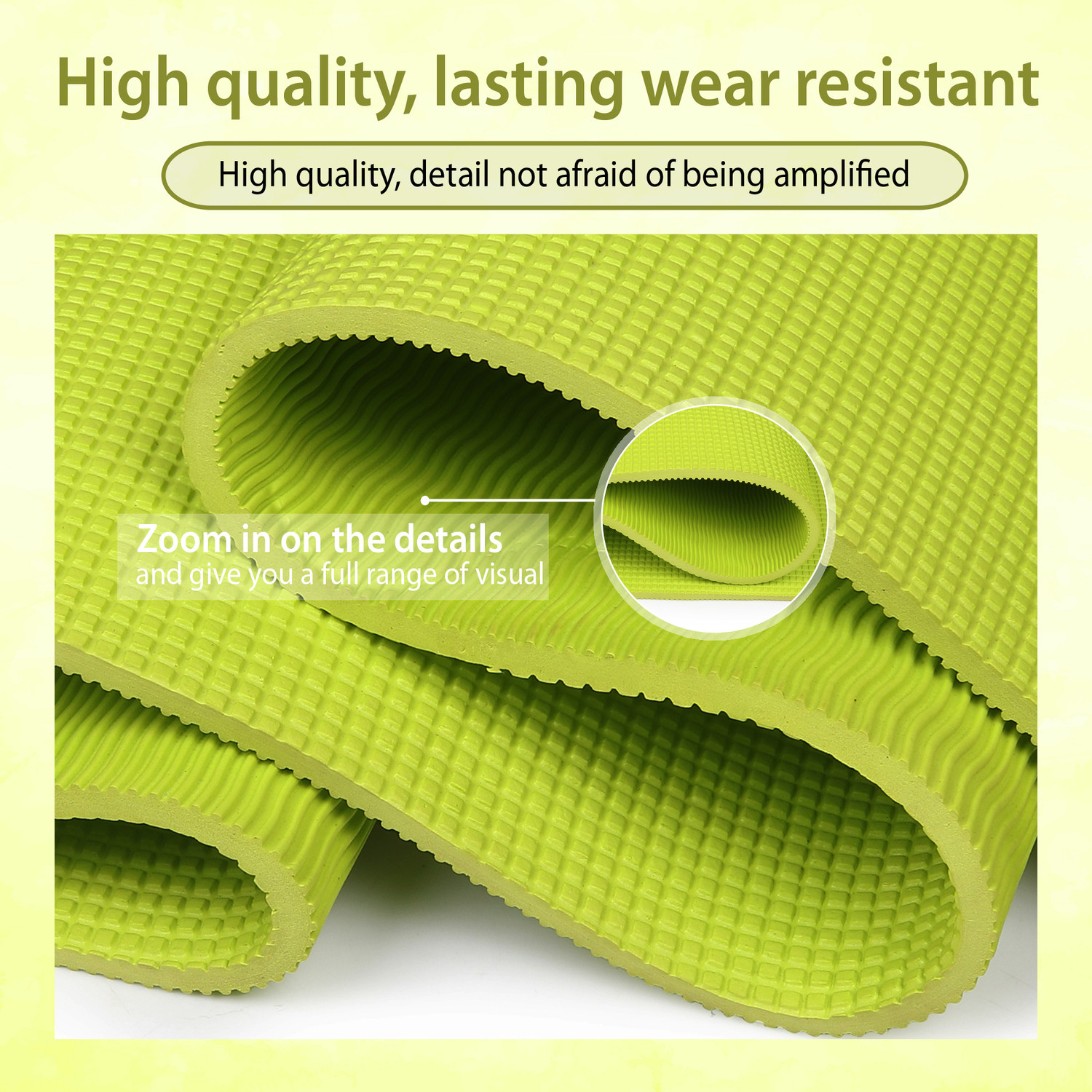 Image of QUICKSHELE EVA Anti Slip Home Gym Exercise Workout Fitness for Men Women Kids 4 mm Yoga Mat