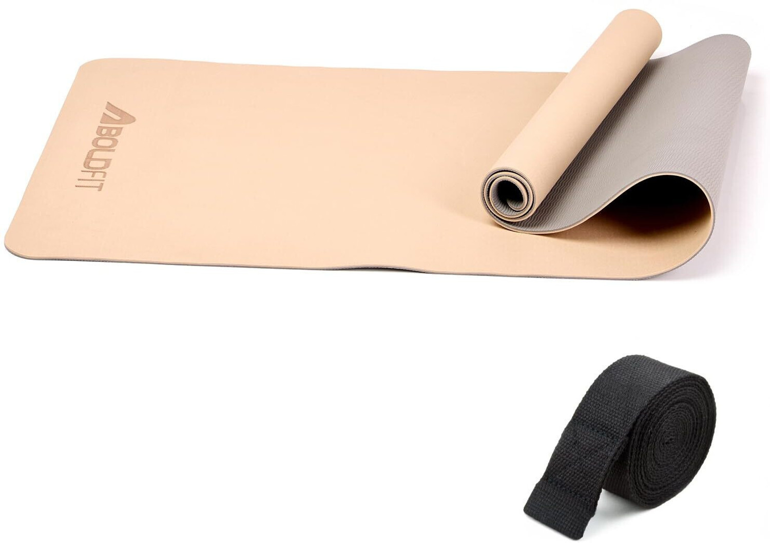 Image of BOLDFIT Yoga Mat for Men & Women - Durable Gym Mat for Floor Use & Sports Grey 6 mm Yoga Mat