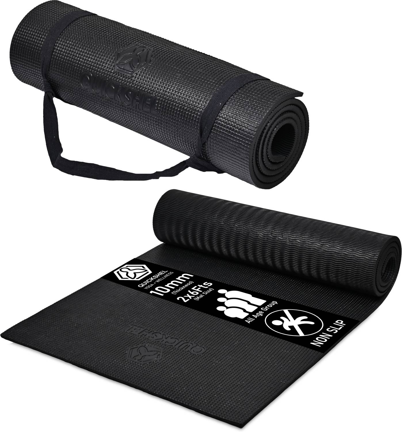 Quick Shel 6MM YOGA MAT 100% EVA ECO FRIENDLY Premium Quality