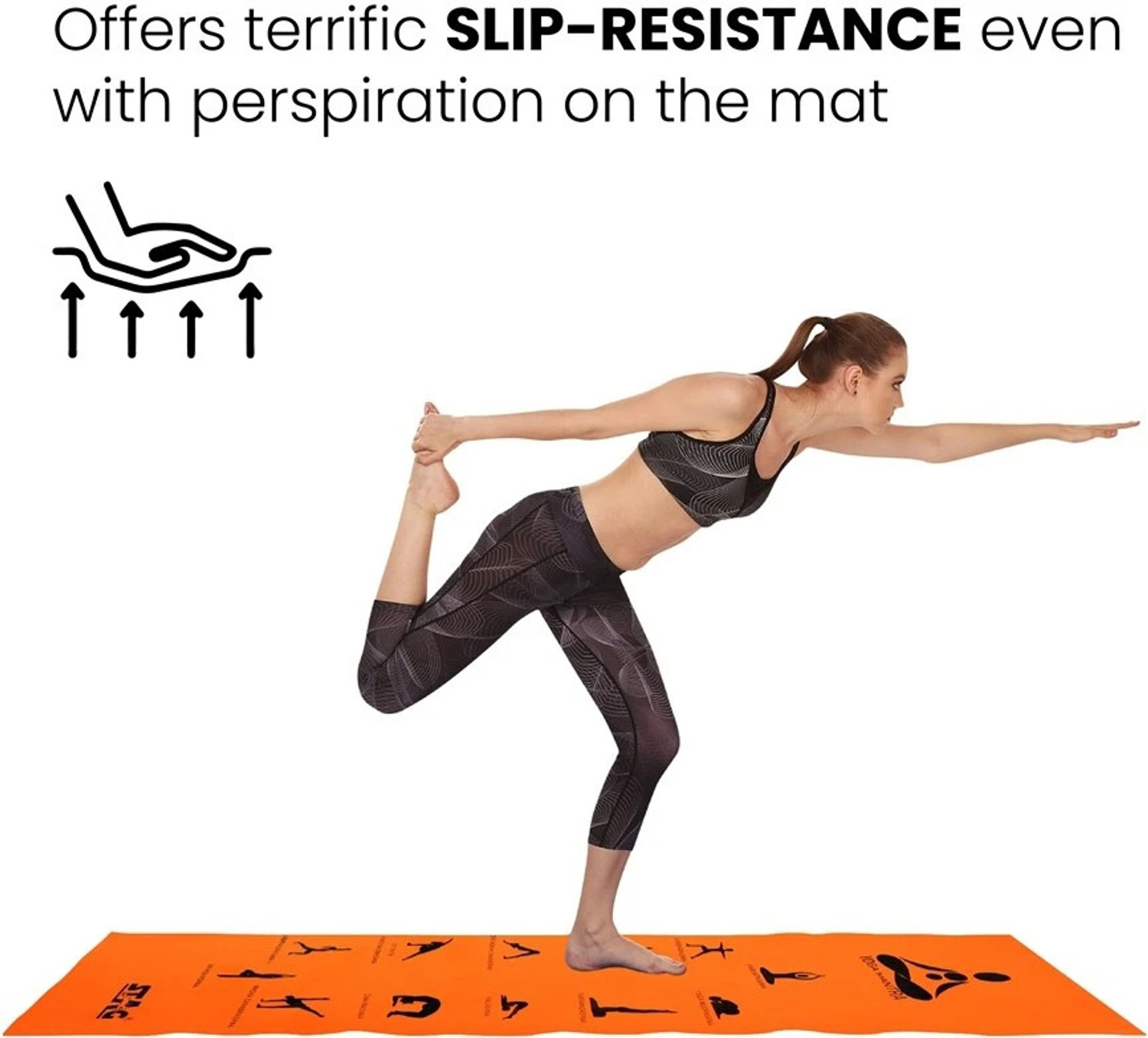 Image of STAG Yoga Mantra Asana Orange 12 mm Yoga Mat