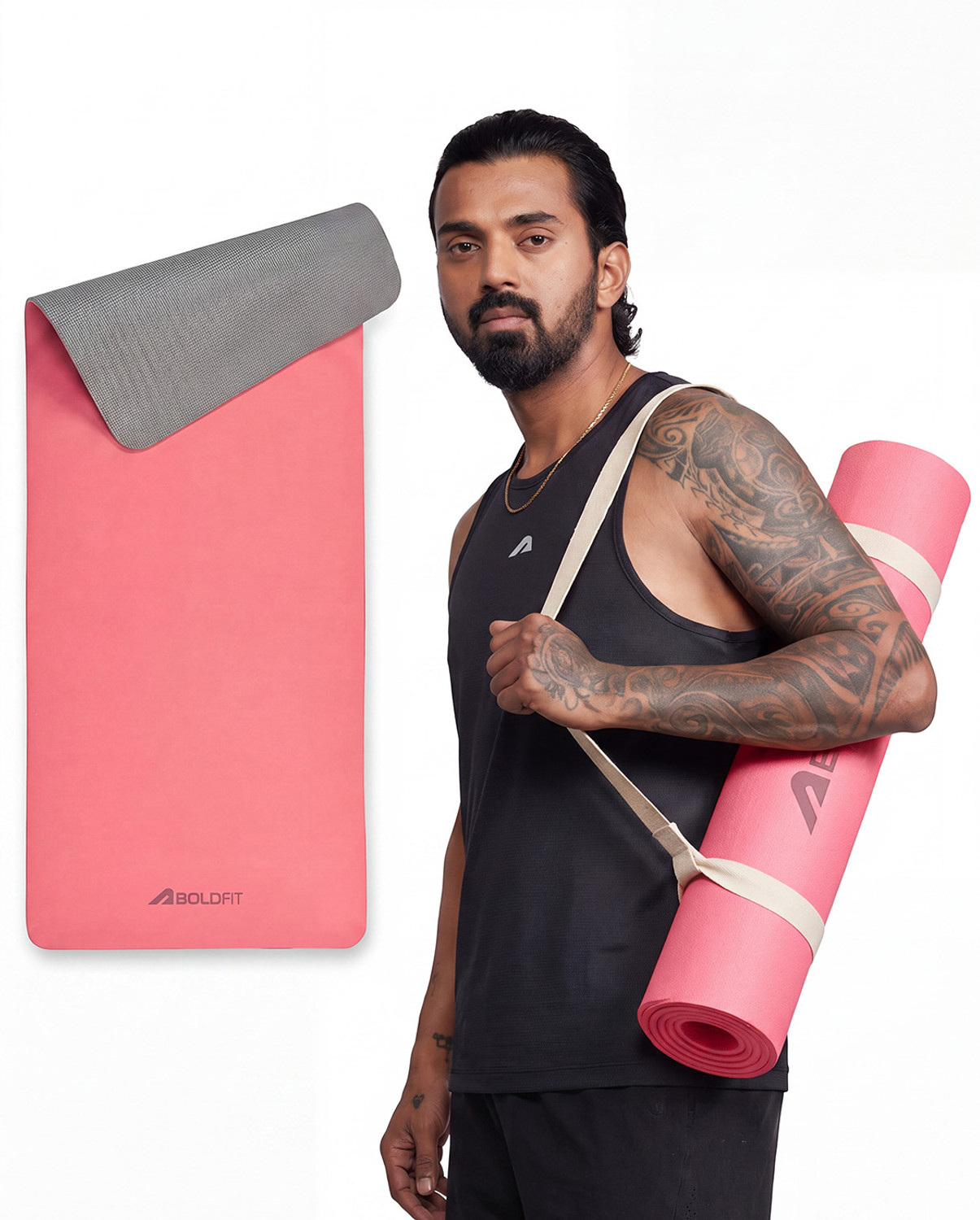 Image of BOLDFIT FK-BYM06 Super Foam YogaMat with Strap - 6mm Anti-Slip Exercise Mat for Unisex 6 mm Yoga Mat