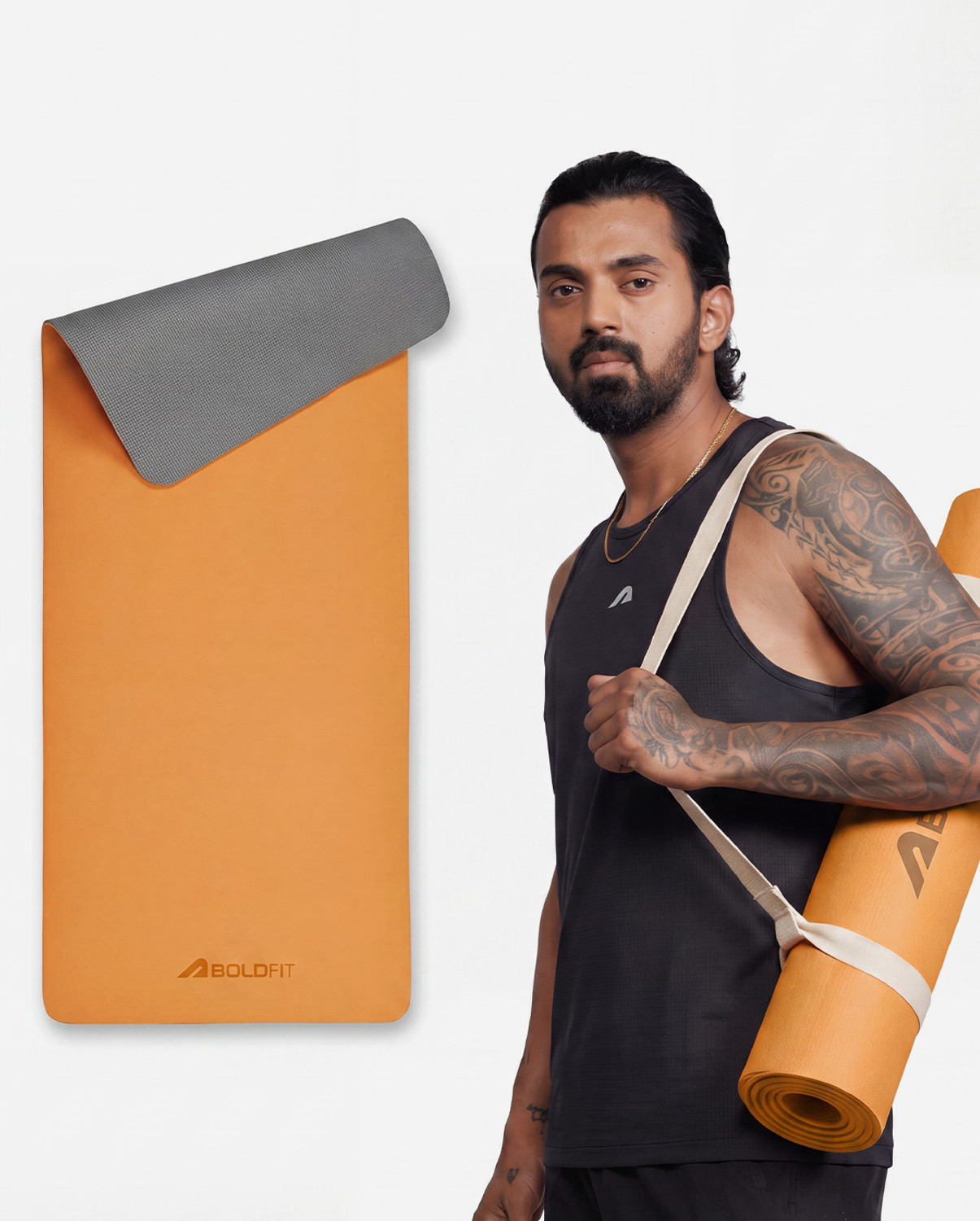 Image of BOLDFIT FK-BYM06 Super Foam YogaMat with Strap - 6mm Anti-Slip Exercise Mat for Unisex 6 mm Yoga Mat