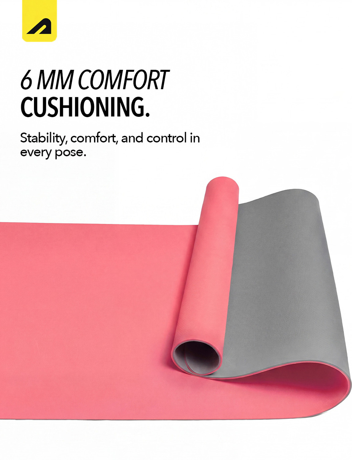Image of BOLDFIT FK-BYM06 Super Foam YogaMat with Strap - 6mm Anti-Slip Exercise Mat for Unisex 6 mm Yoga Mat