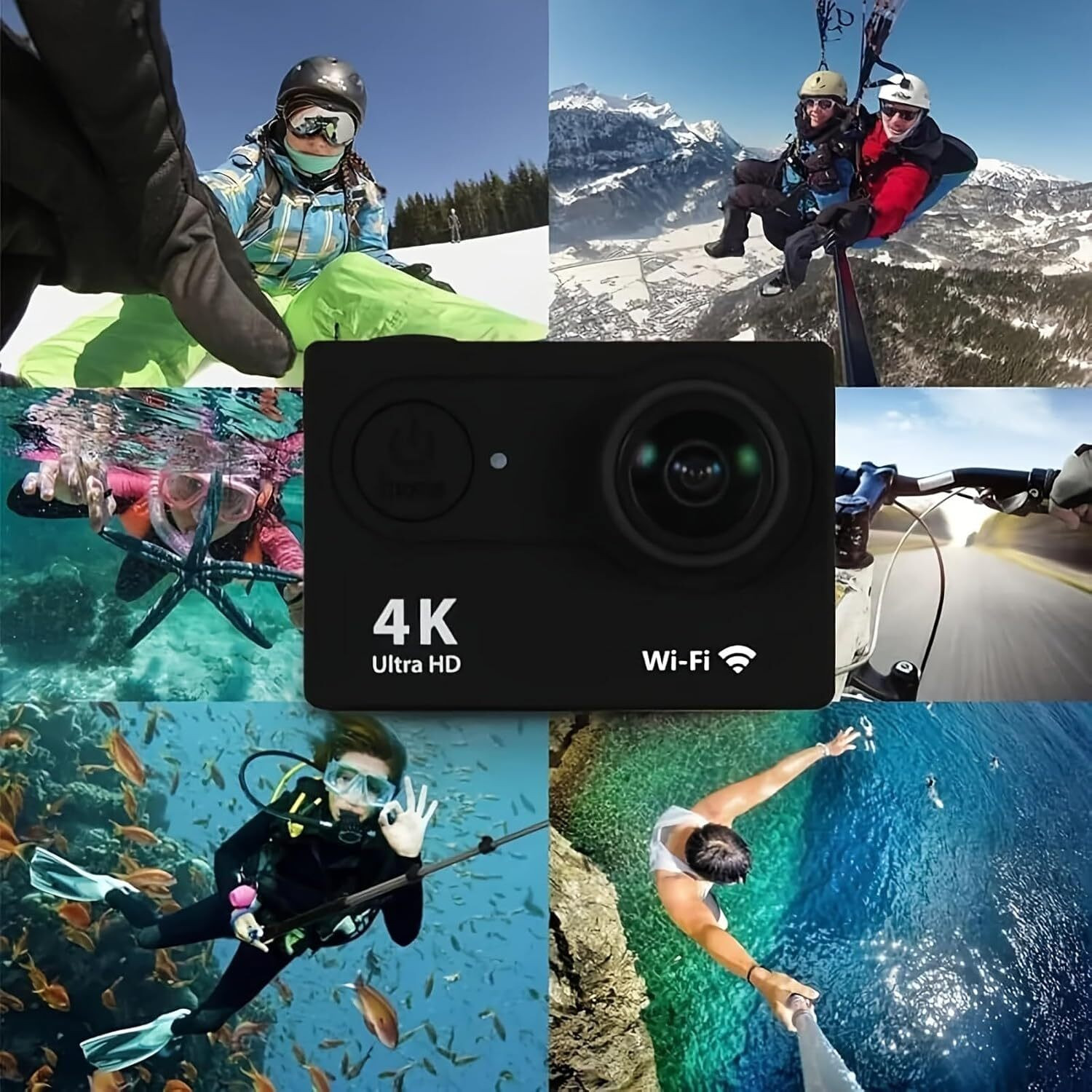 Image of NXPRO Action Camera 4K Action Camera for Travel & YouTube | 16MP | 98ft Waterproof | 170 Wide Angle Sports and Action Camera