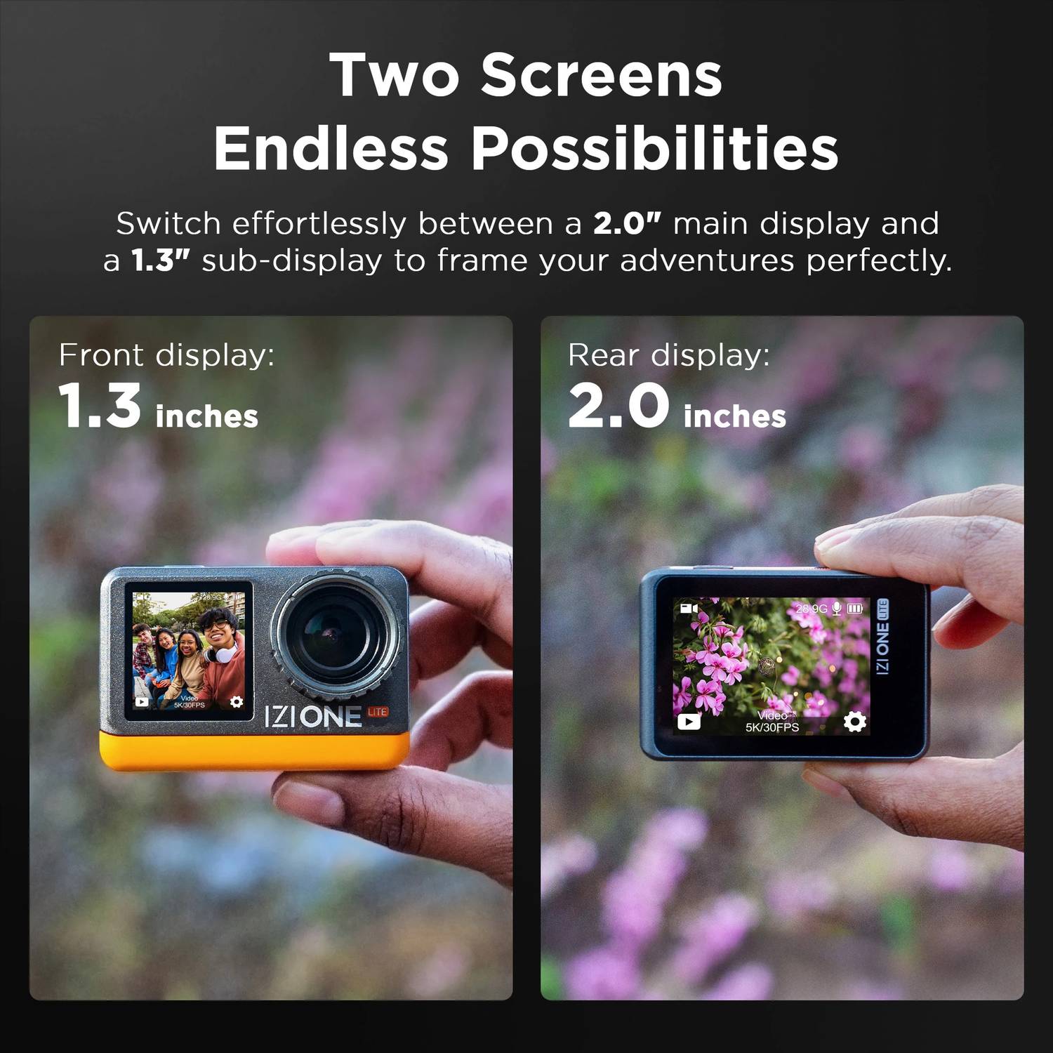 IZI ONE LITE 5K Action Camera 4K 60FPS - Image 2