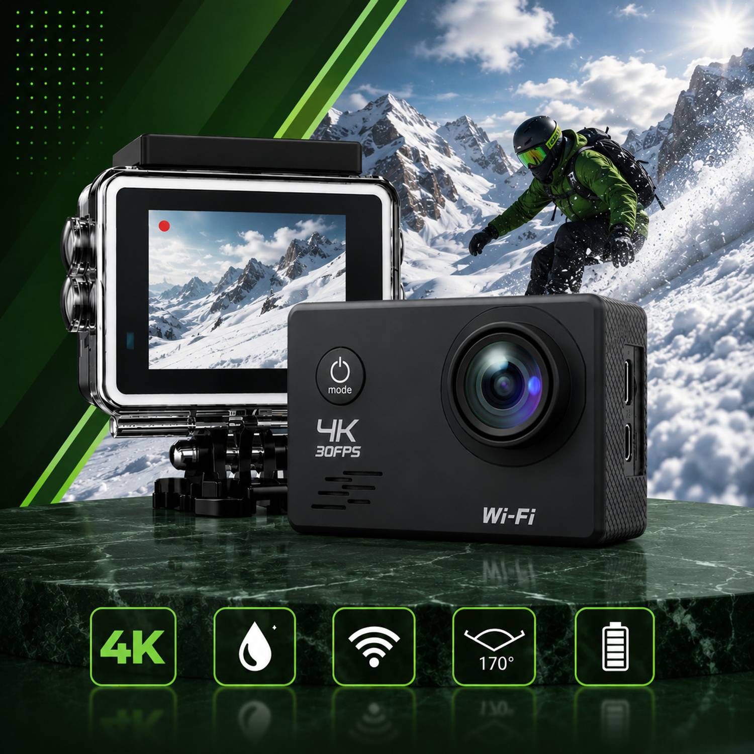 BDCAM PROMAX 4K Waterproof Action Camera - Image 3