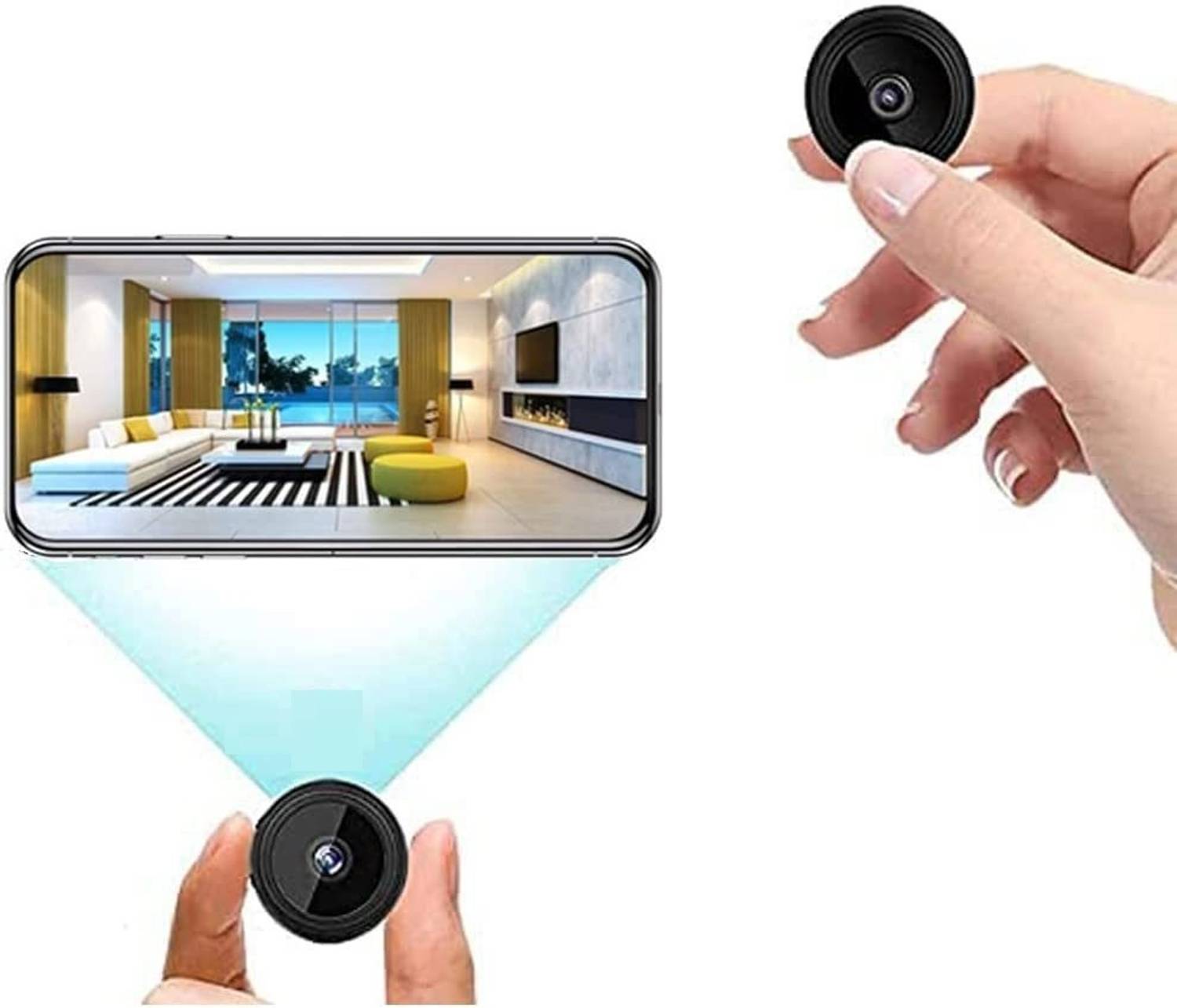 SIOVS WIFI SECURITY CAMERA HD Spy IP Camera Hidden Wireless CCTV Security with Microphone Security Camera Sports and Action Camera