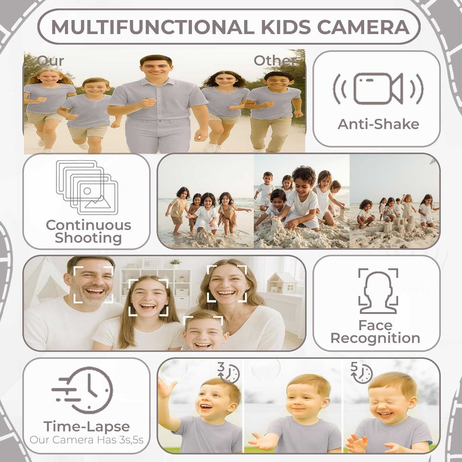 Image of CASON 07 WT 48MP Digital Camera for Kids-Real Photo & Video Mini Camera for Photography Sports and Action Camera