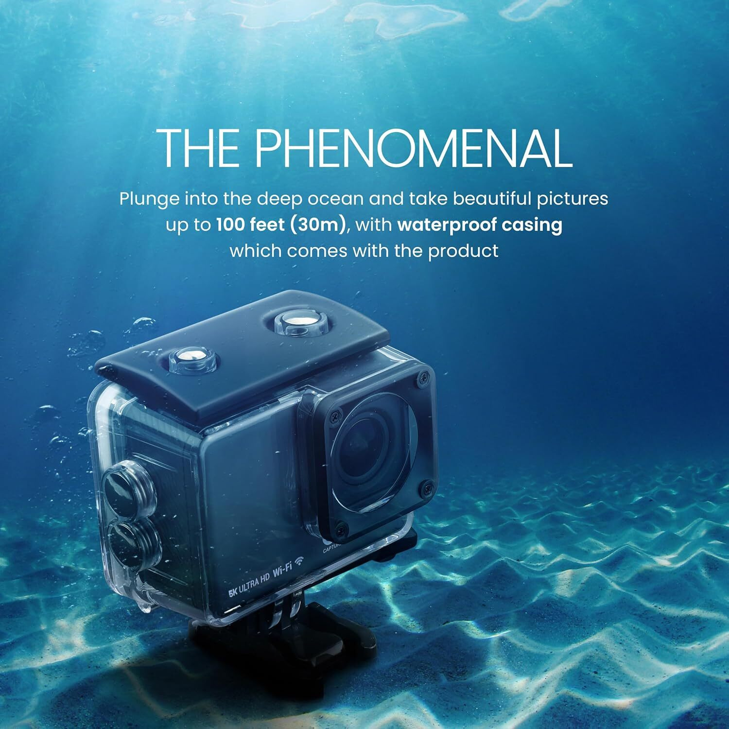 Image of DIGITEK 2 DAC-002 5K 60FPS WiFi Ultra HD with 6-Axis Gyro EIS Stabilization 150 WideAngle Sports and Action Camera