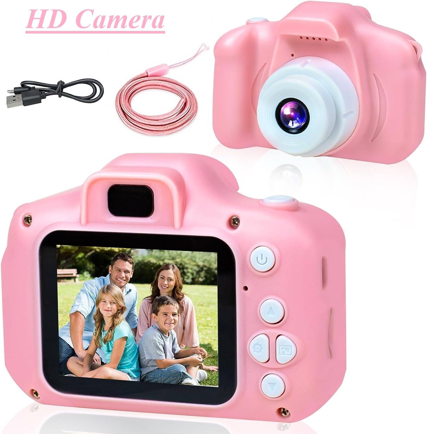 AVOIHS Gift toys 1280x720 Colorfull Camera Photos Video Recording HD Kids Camera Rechargeable Sports and Action Camera
