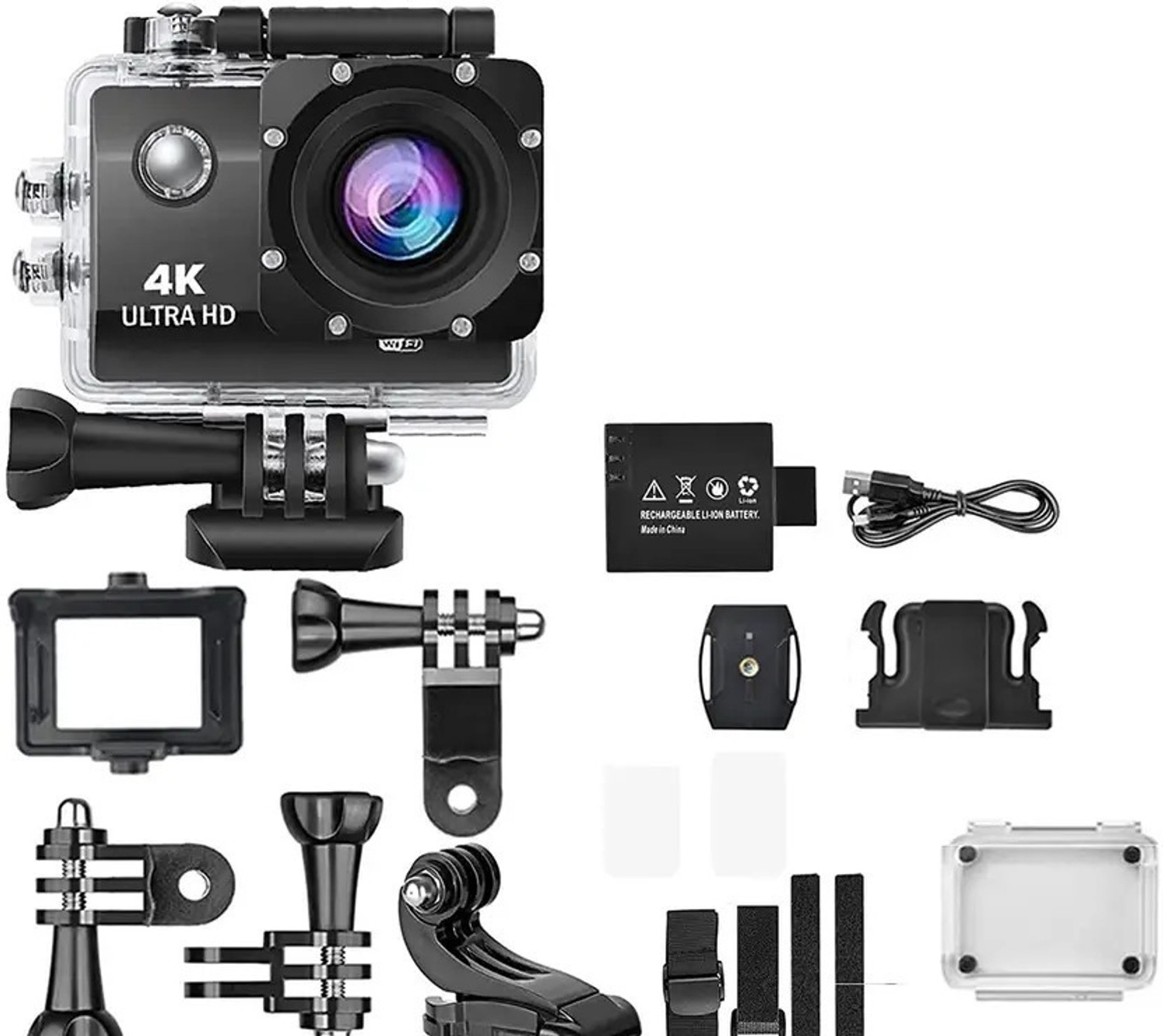 Image of WANDEREYE Action camera Action Camera 4k16MP Wifi 30M Waterproof Action Camera Sports DV Camcorder Sports and Action Camera