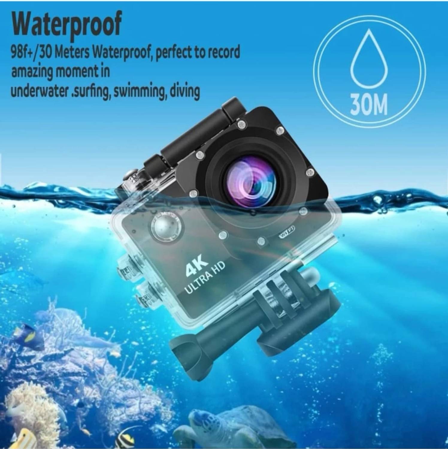 Pixel ZX 4K S26 4k20MP Wifi 30M Waterproof DV Camcorder Sports and
