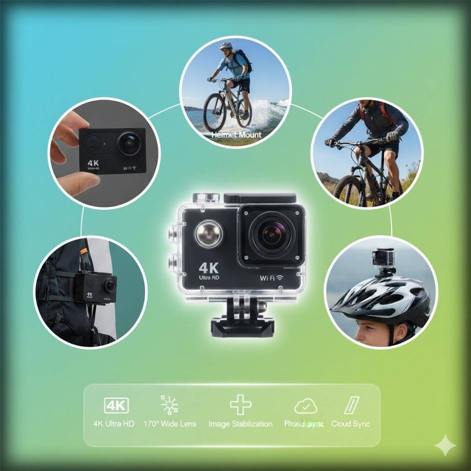 lumatek Premium Helmet Camera Full HD - Image 4