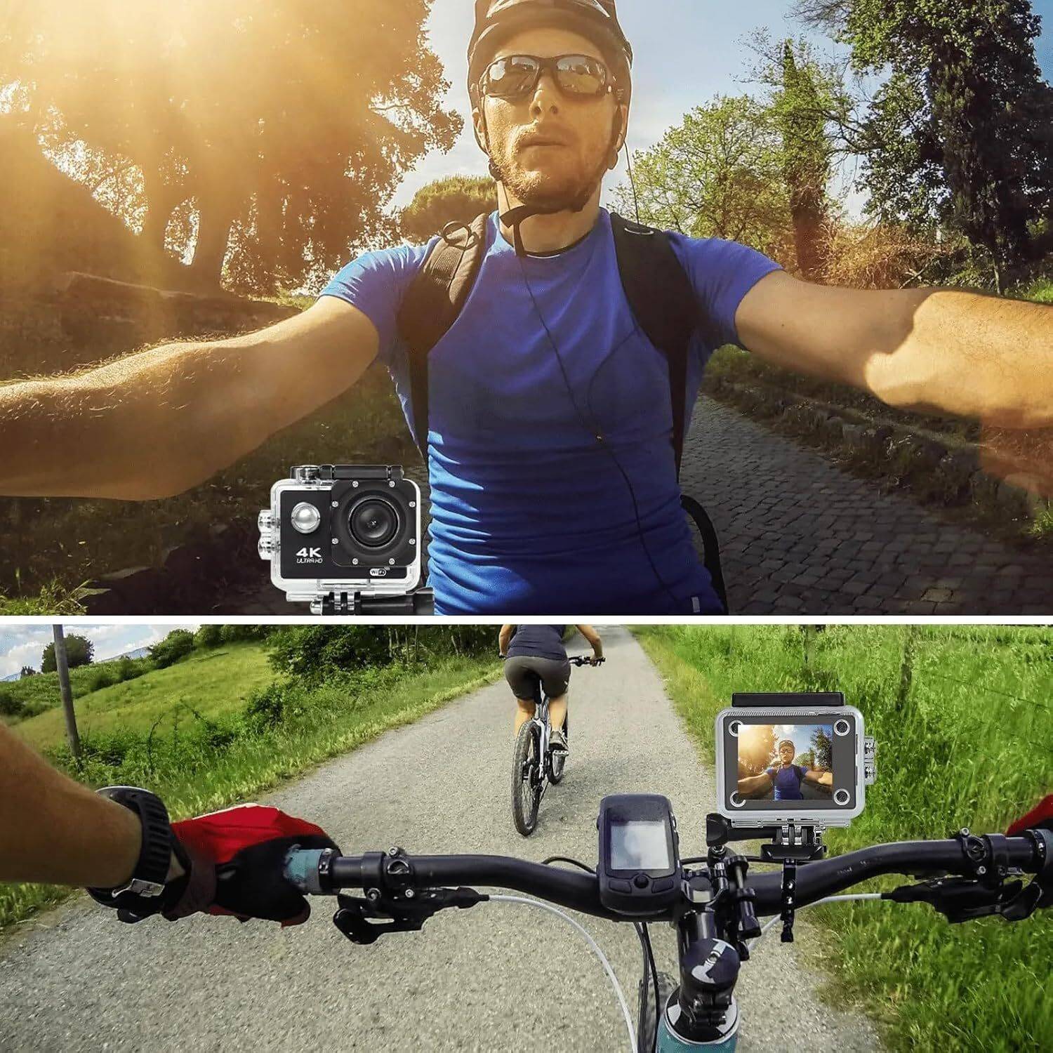 NomadView Action camera Professional 4K Action Cam 170° Wide Lens | Outdoor Adventure Camera Sports and Action Camera