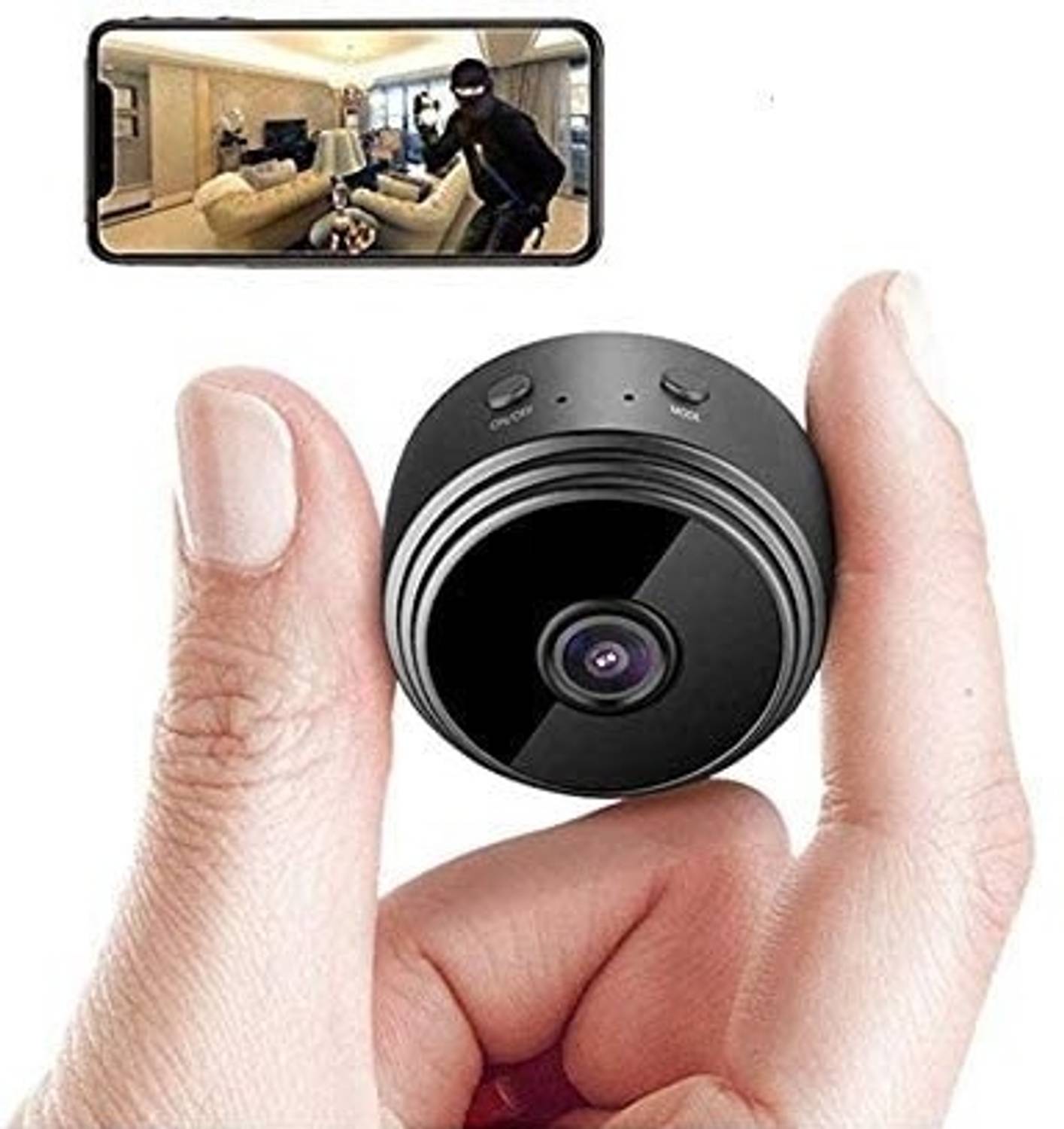 Bzrqx MINI CAMERA Spy WiFi Mini Hidden Camera 1080P HD Clear Live Video Long Standby Time Tiny Sports and Action Camera