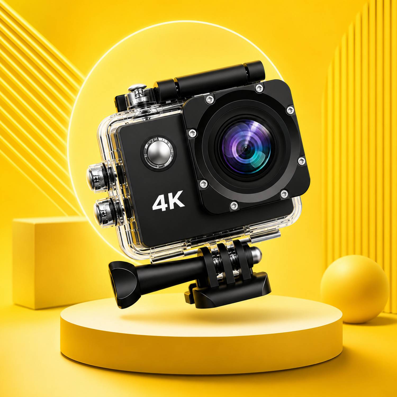BHCAM PROMAX WiFi, 16MP Waterproof Action Camera, 170° Wide Angle for Adventure & Travel Sports and Action Camera