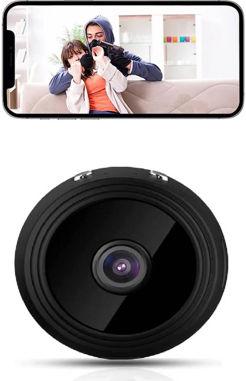 OSHSIZ WIFI SECURITY CAMERA Mini 1080p Smart Camera with WiFi Remote Access, Motion Sensor & Night Mode Sports and Action Camera