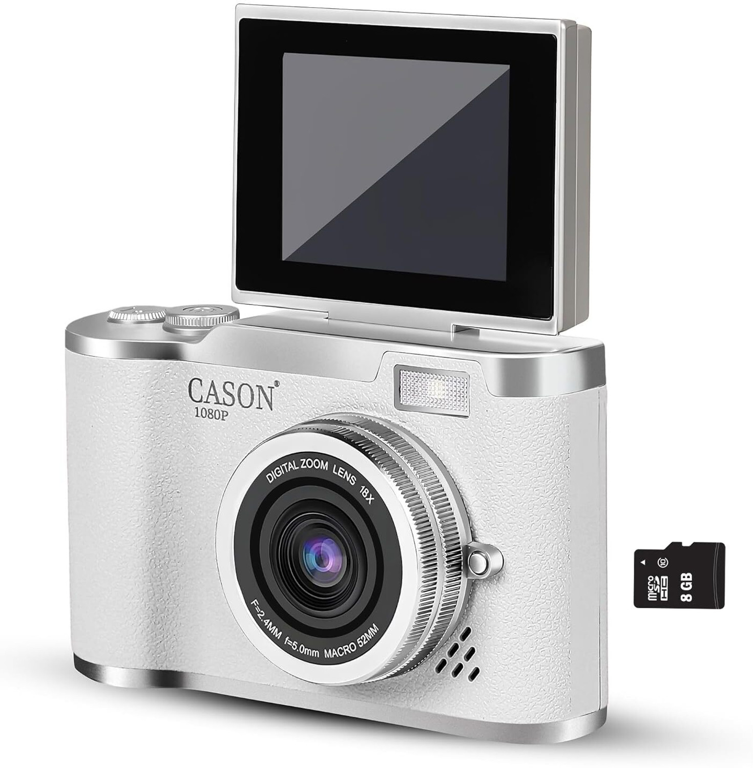 Image of CASON 07 WT 48MP Digital Camera for Kids-Real Photo & Video Mini Camera for Photography Sports and Action Camera