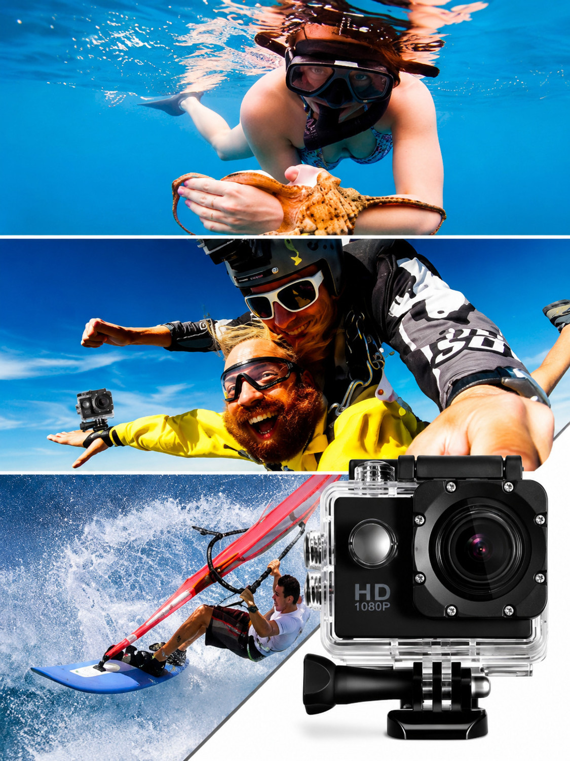Image of GoproX CAMERA HD 1080P WiFi Sports Action Camera Sports and Action Camera