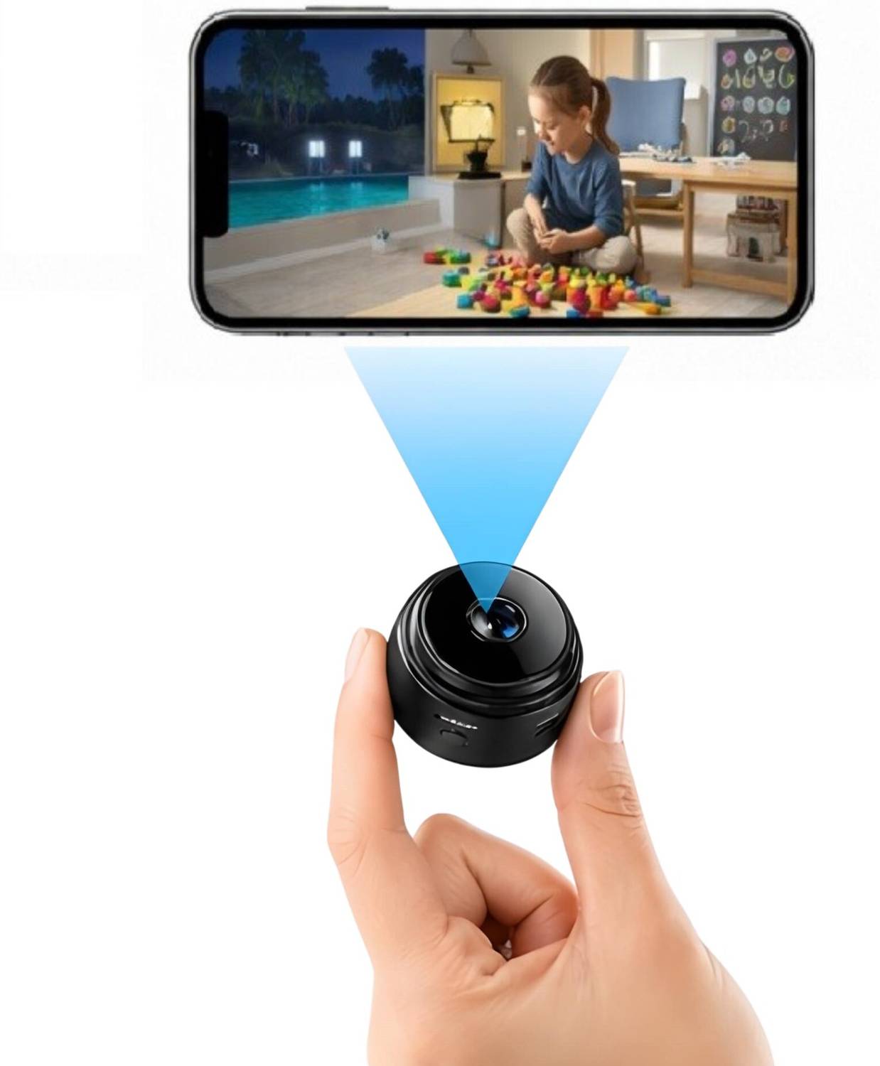 SROPX A9 Portable Hidden Camera WiFi 1080P Spy Cam Night Vision Motion Detection Sports and Action Camera