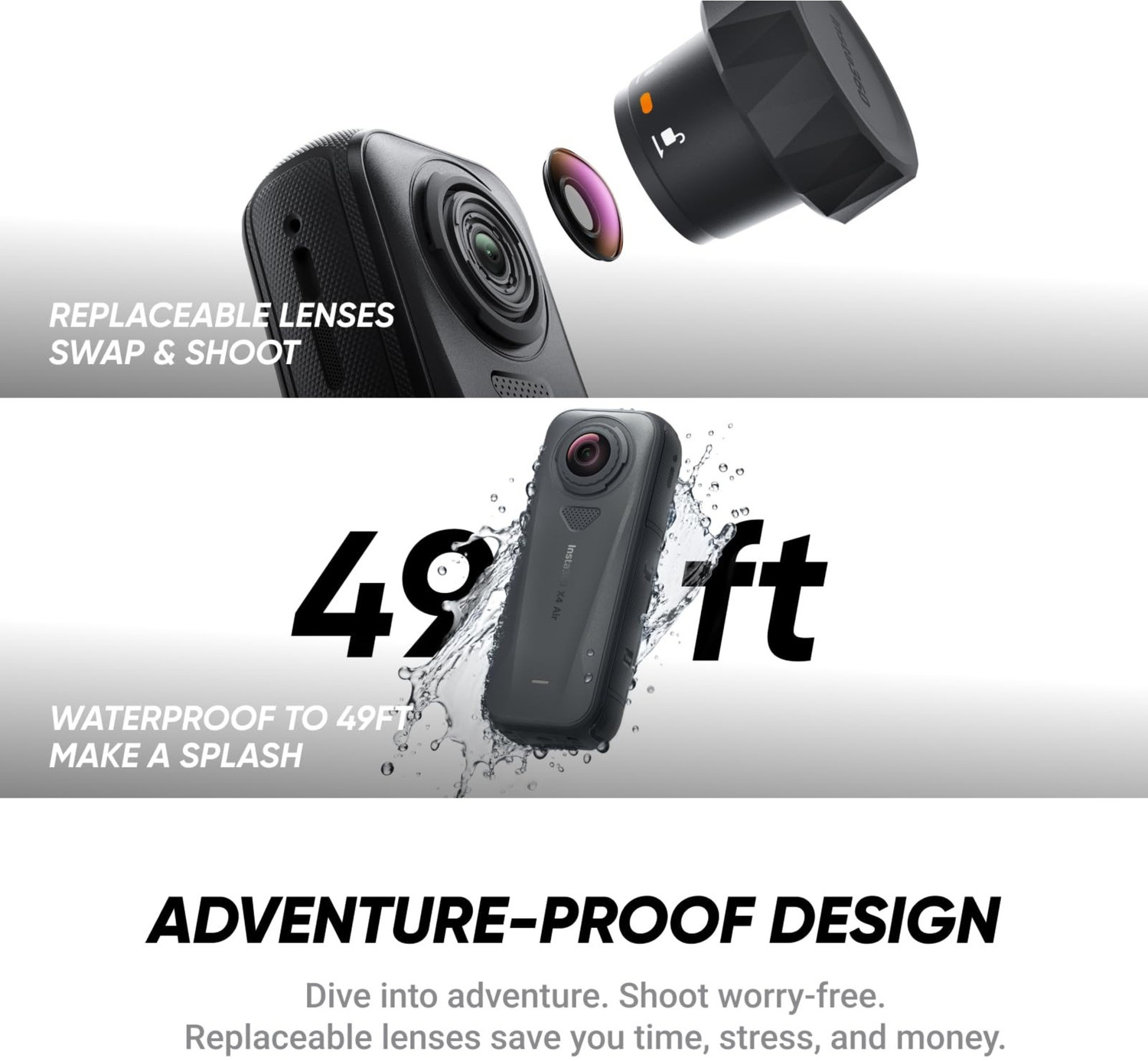 Image of Insta360 X4 Air Motorcycle Bundle Sports and Action Camera