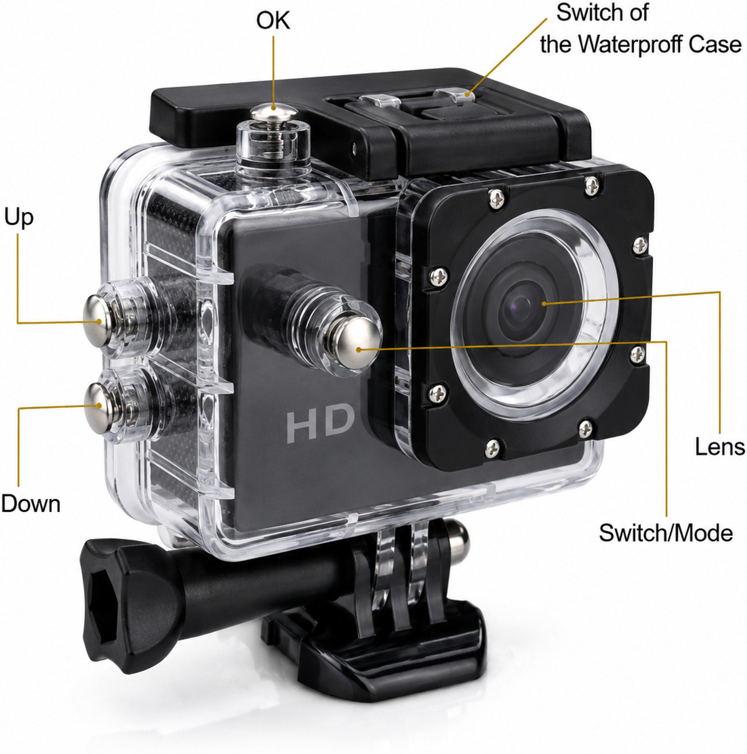 Image of GoproX CAMERA HD 1080P WiFi Sports Action Camera Sports and Action Camera
