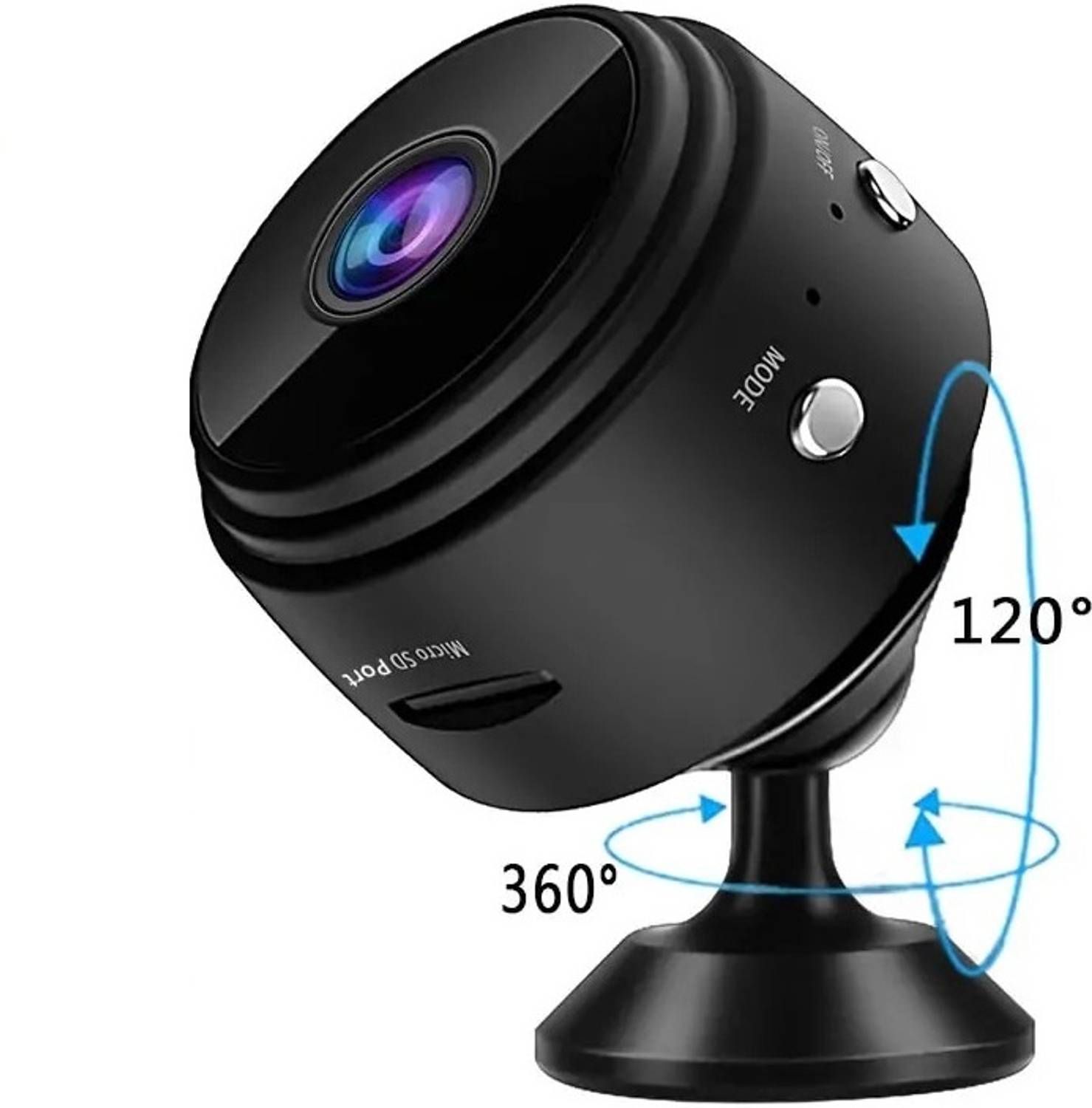 Bzrqx Mini HD 1080P Home Security Cameras, Covert Baby Nanny Cam Sports and Action Camera