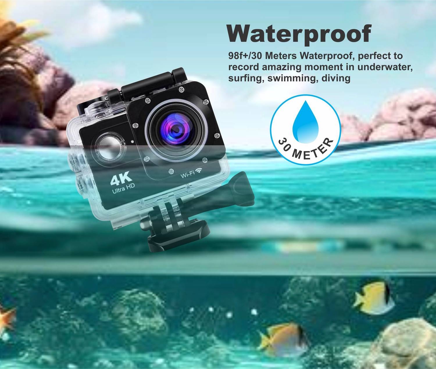 Onfido GoPro Action Camera 4K 20MP - Image 2
