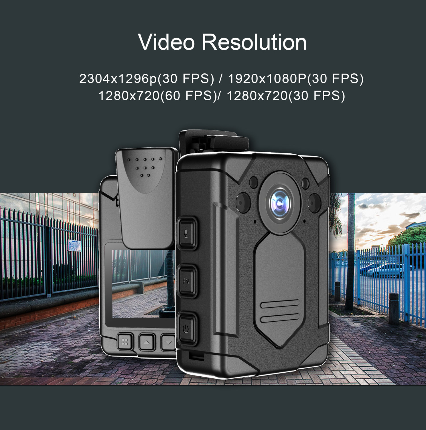 Image of Orlov E4 Full HD Body Camera 12H Battery, Night Vision, Wide Angle, Wearable Cam Sports and Action Camera