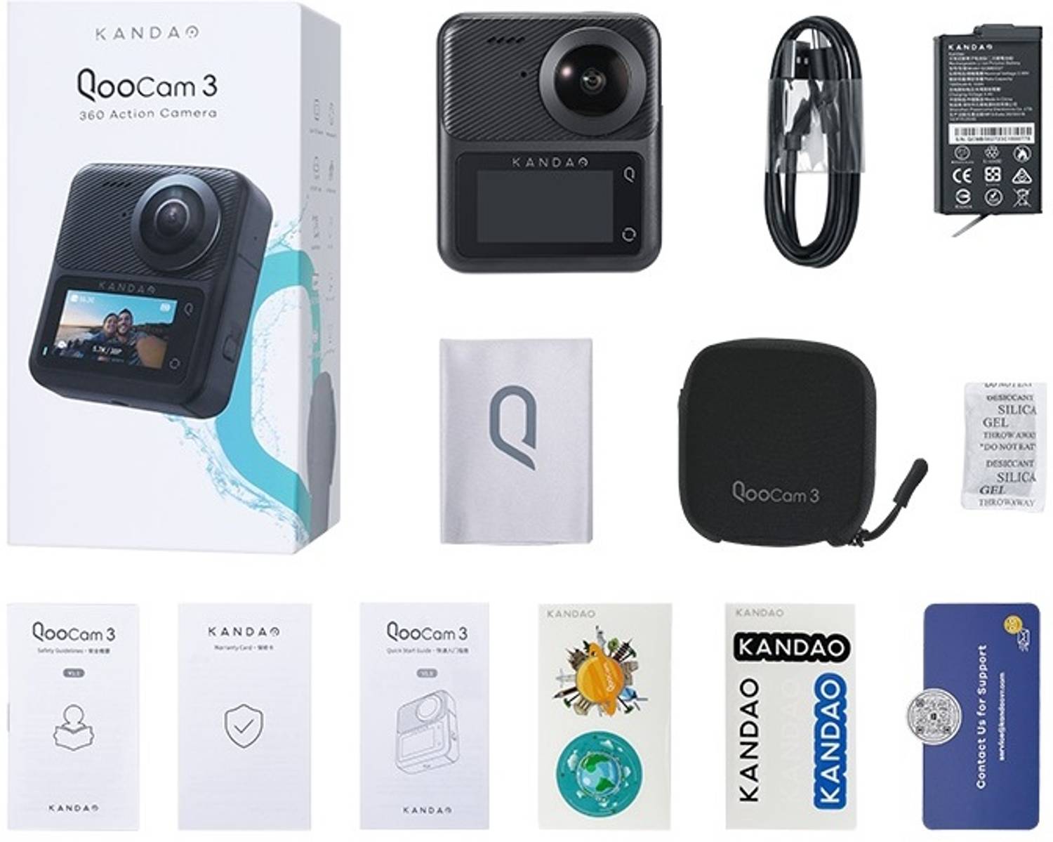 Kandao Qoocam3 360° 5.7K Action Camera - Image 5